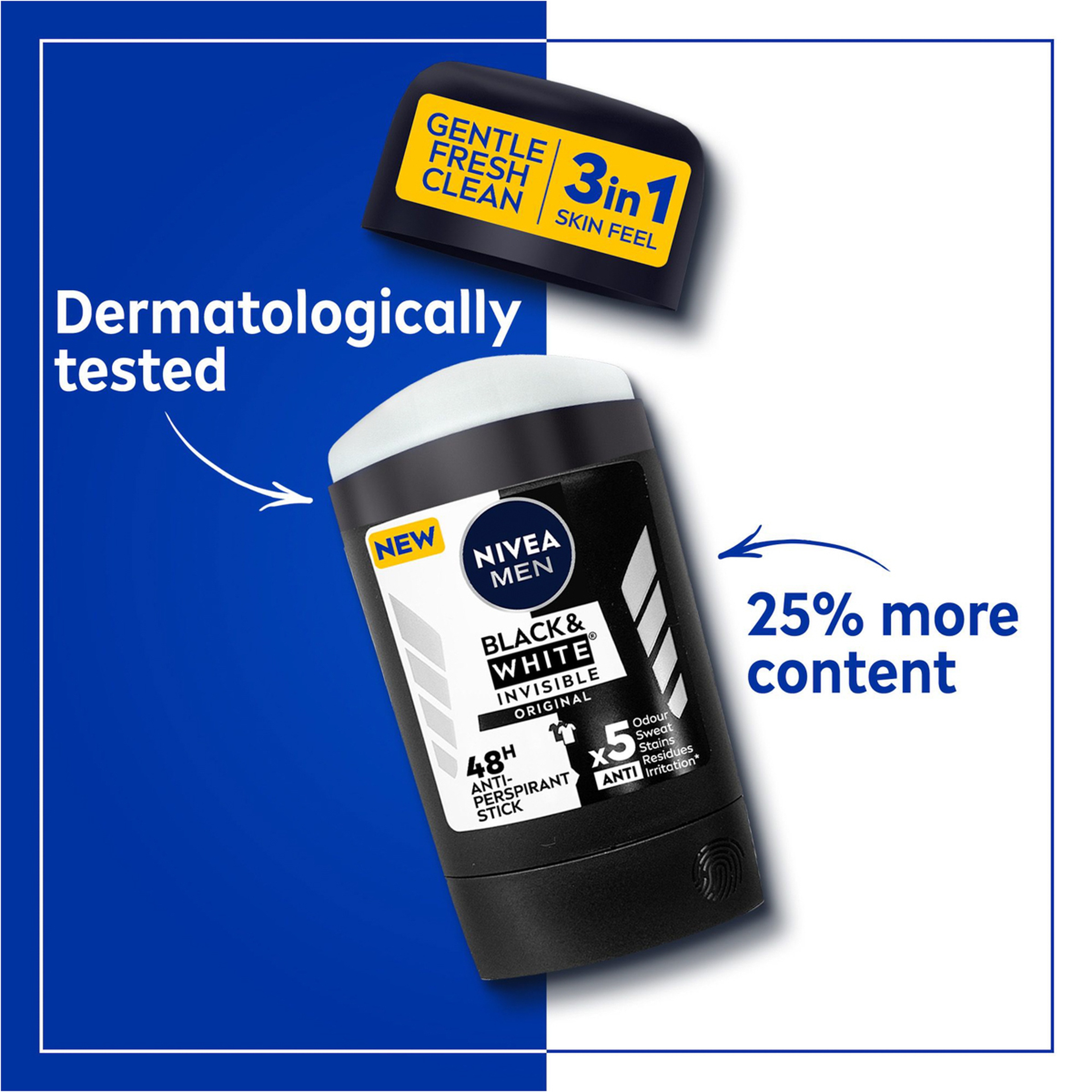 نيفيا مزيل عرق للرجالاسود و ابيض 50 مل