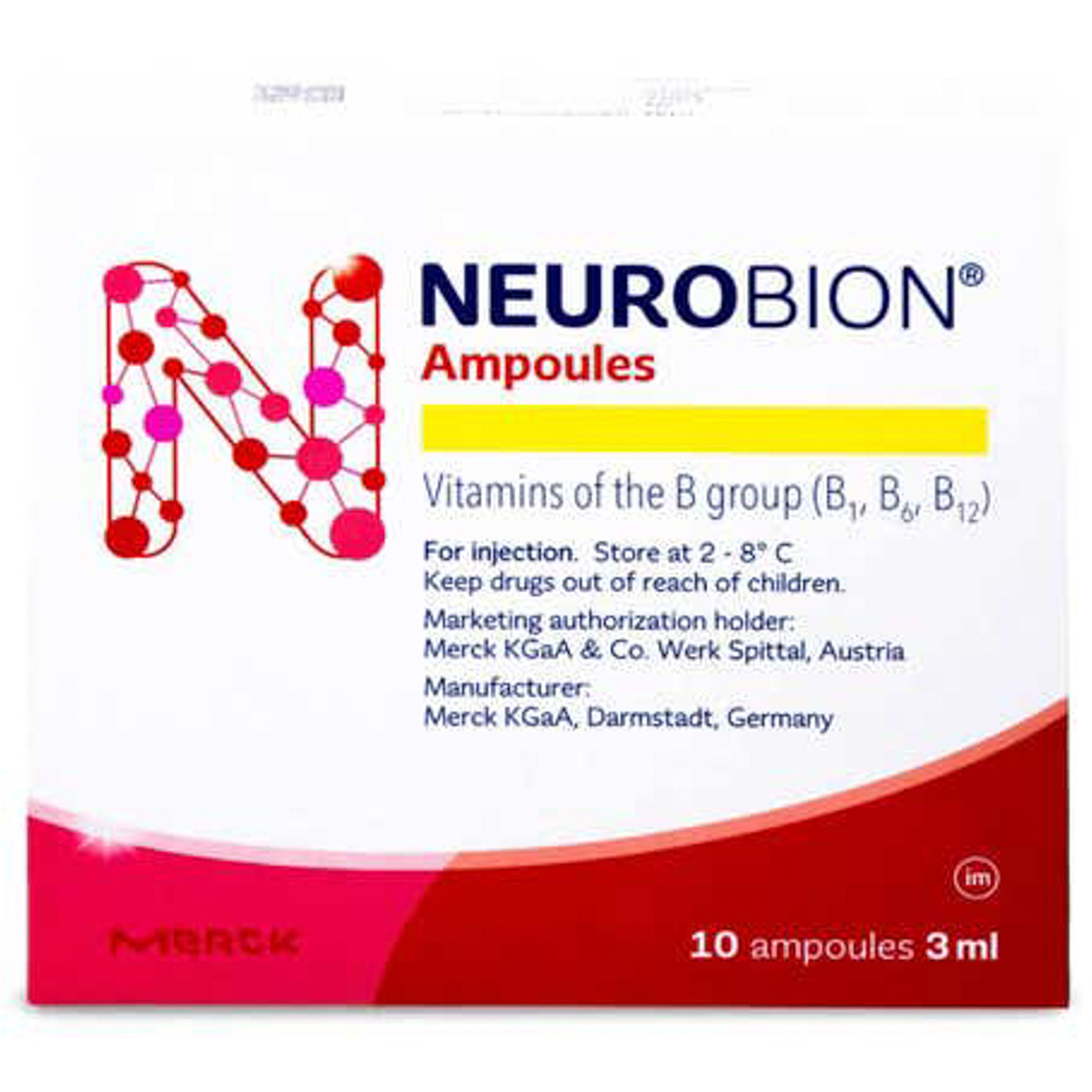 Neurobion Vitamin B 10 Injectable Ampoules (Refrigerator)