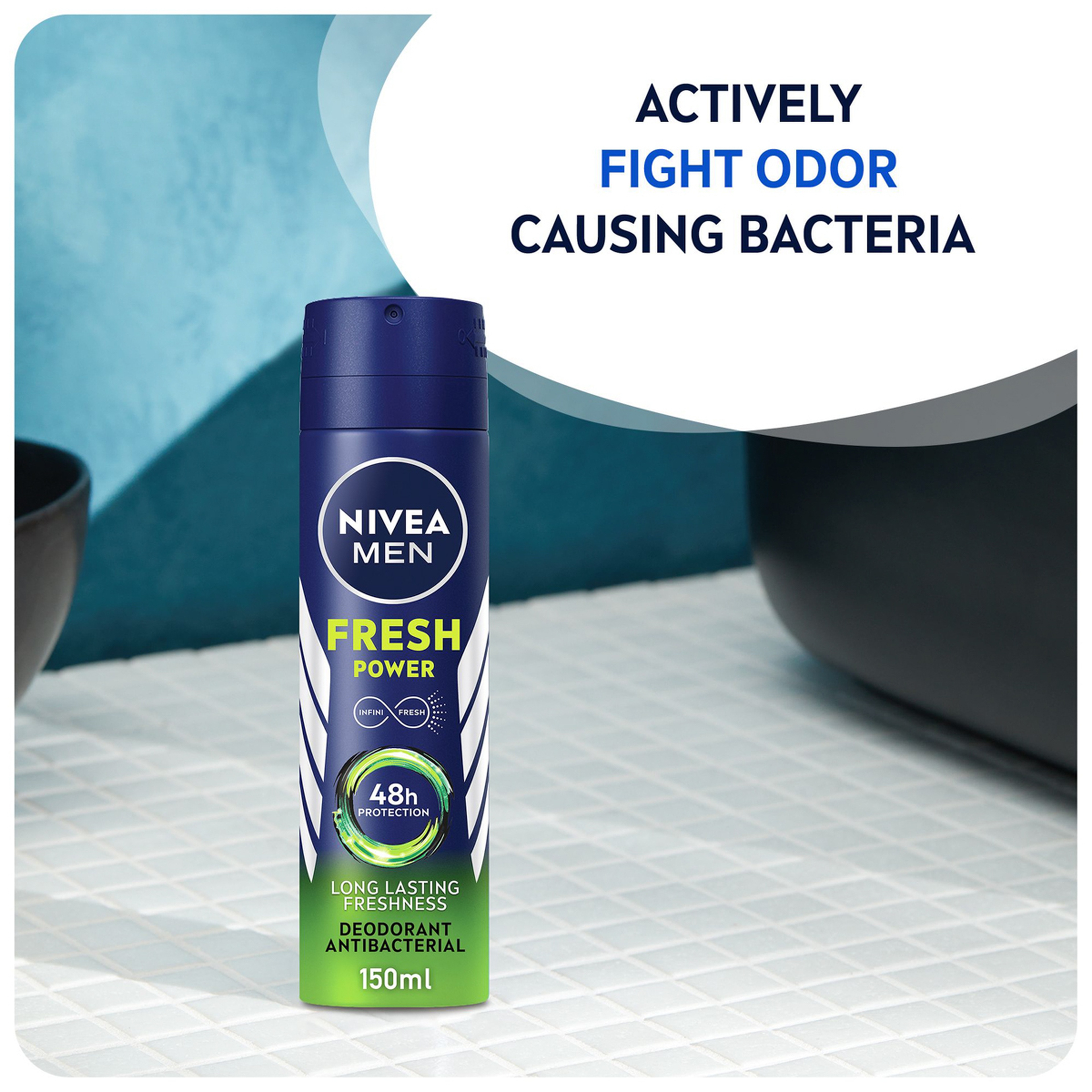 نيفيا بخاخ للجسم باوررجال 150م