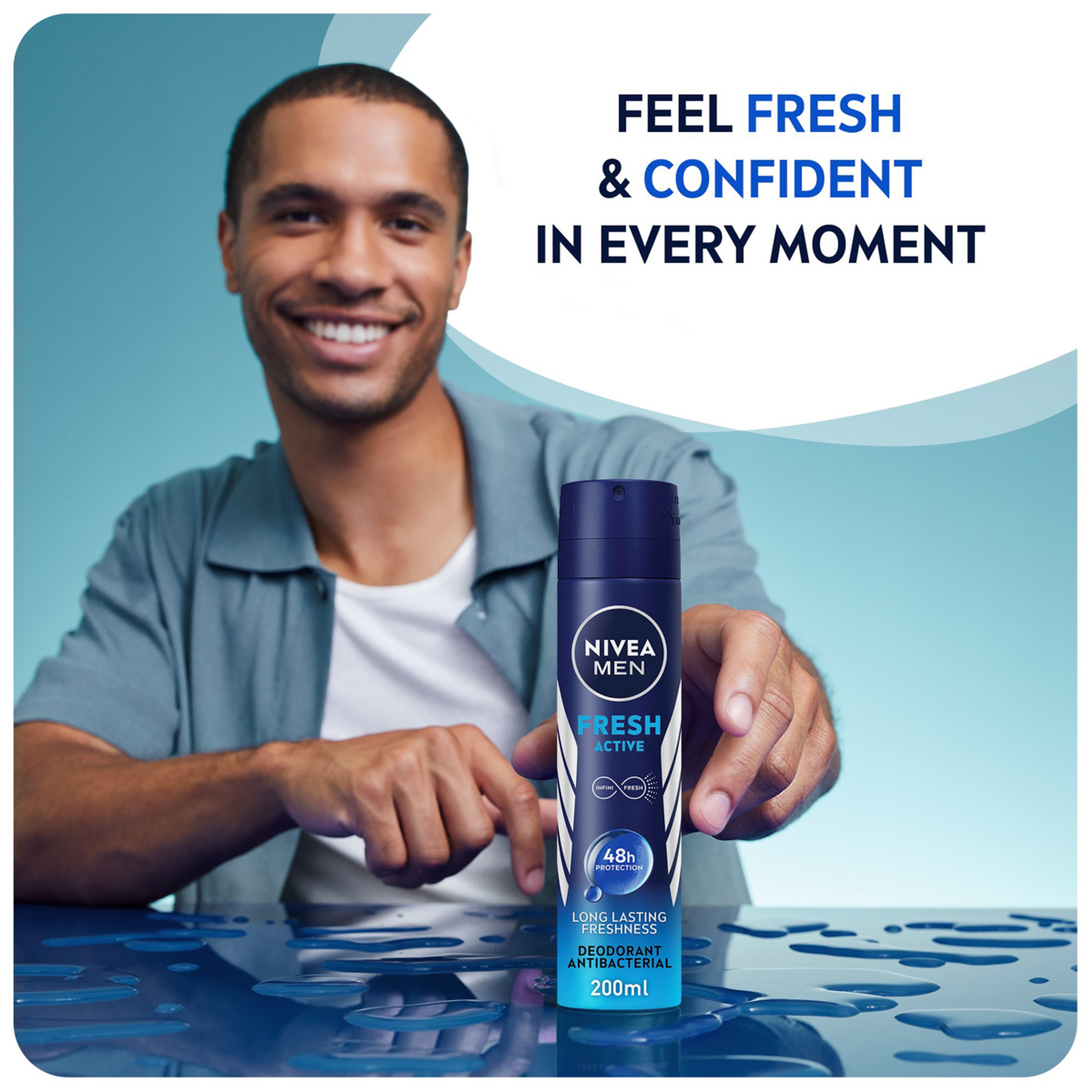 نيفيا مزيل عرق رجل انتعاش200مل