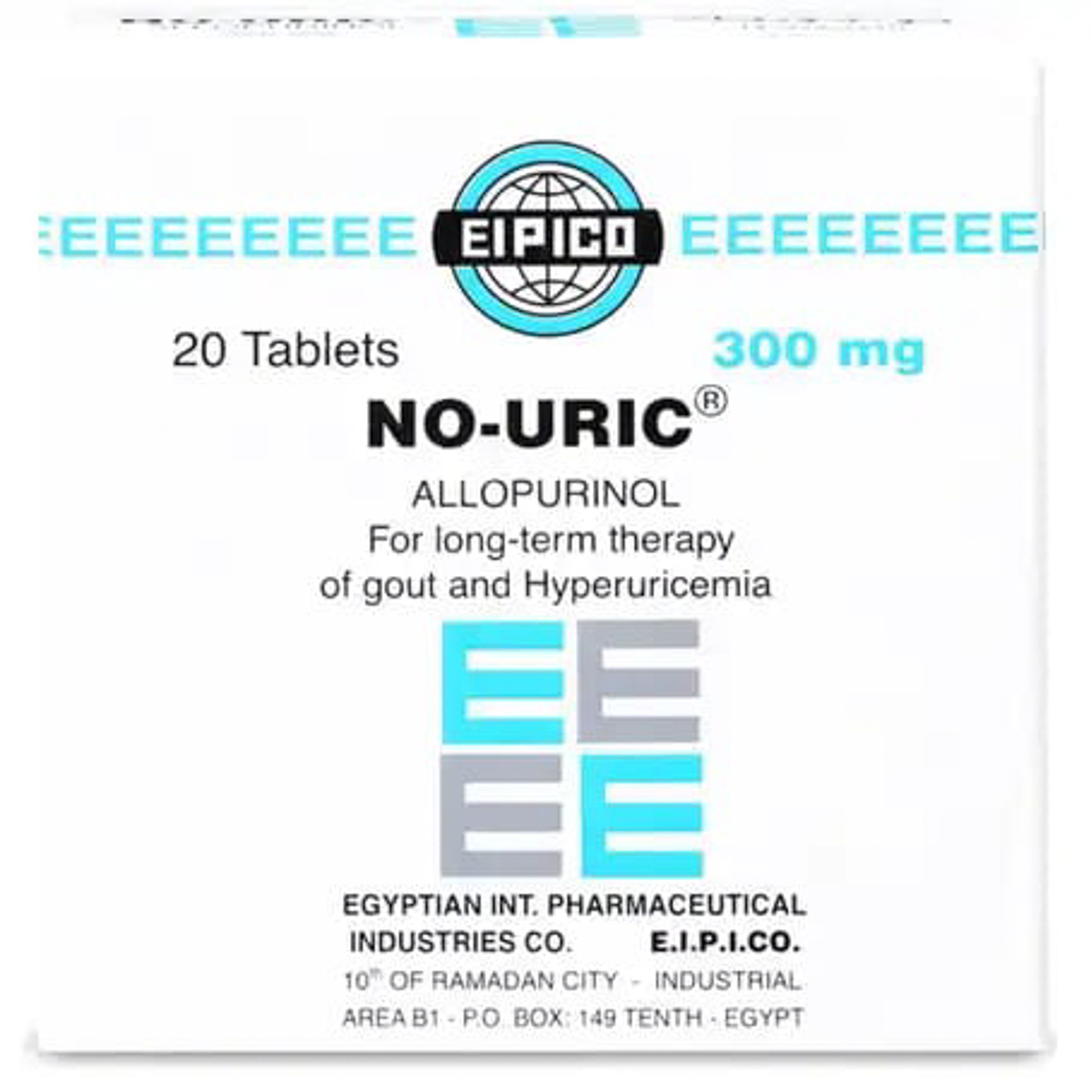 No-Uric 300 Mg Tablet 20Pcs