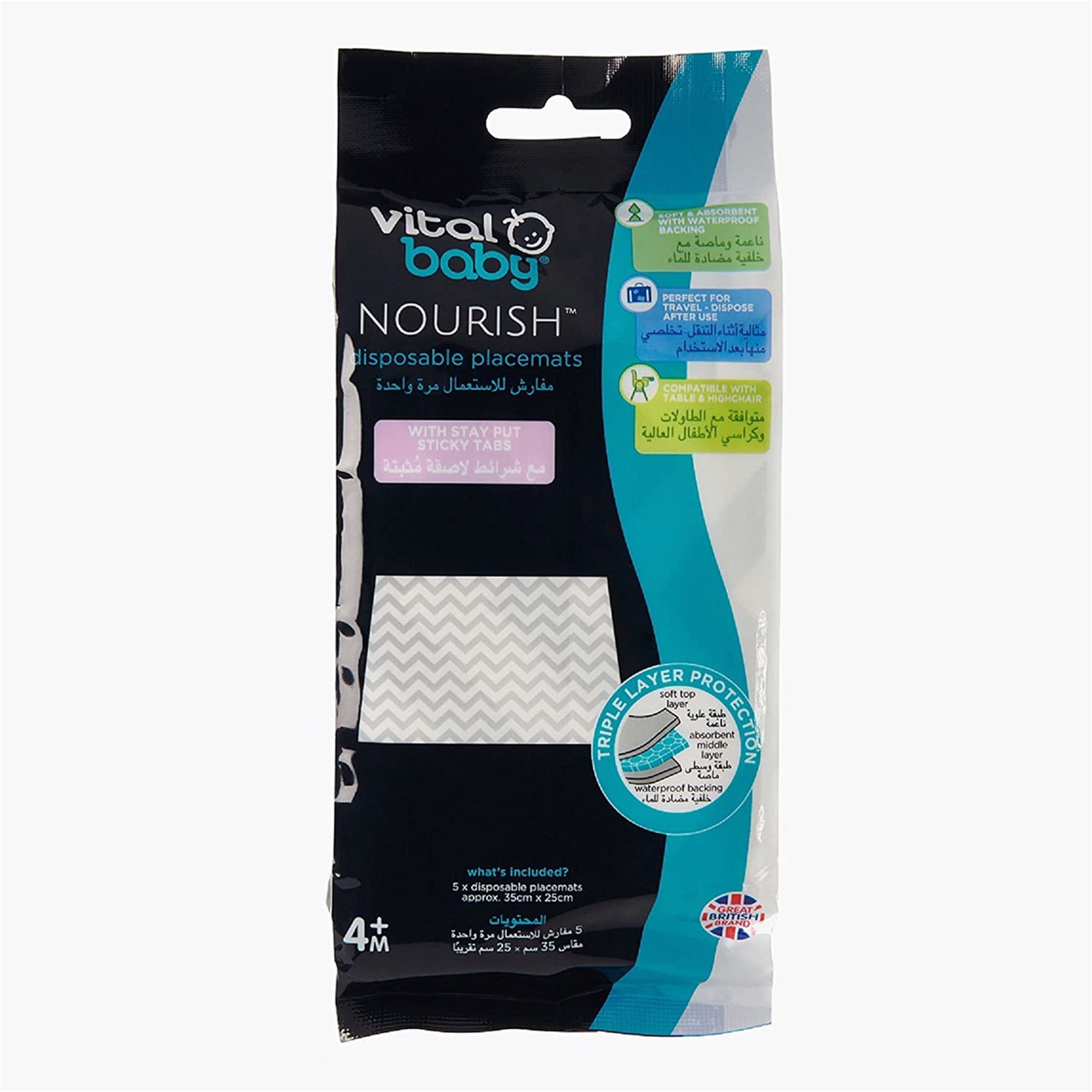 Nourish Disp Placemats 5Pk