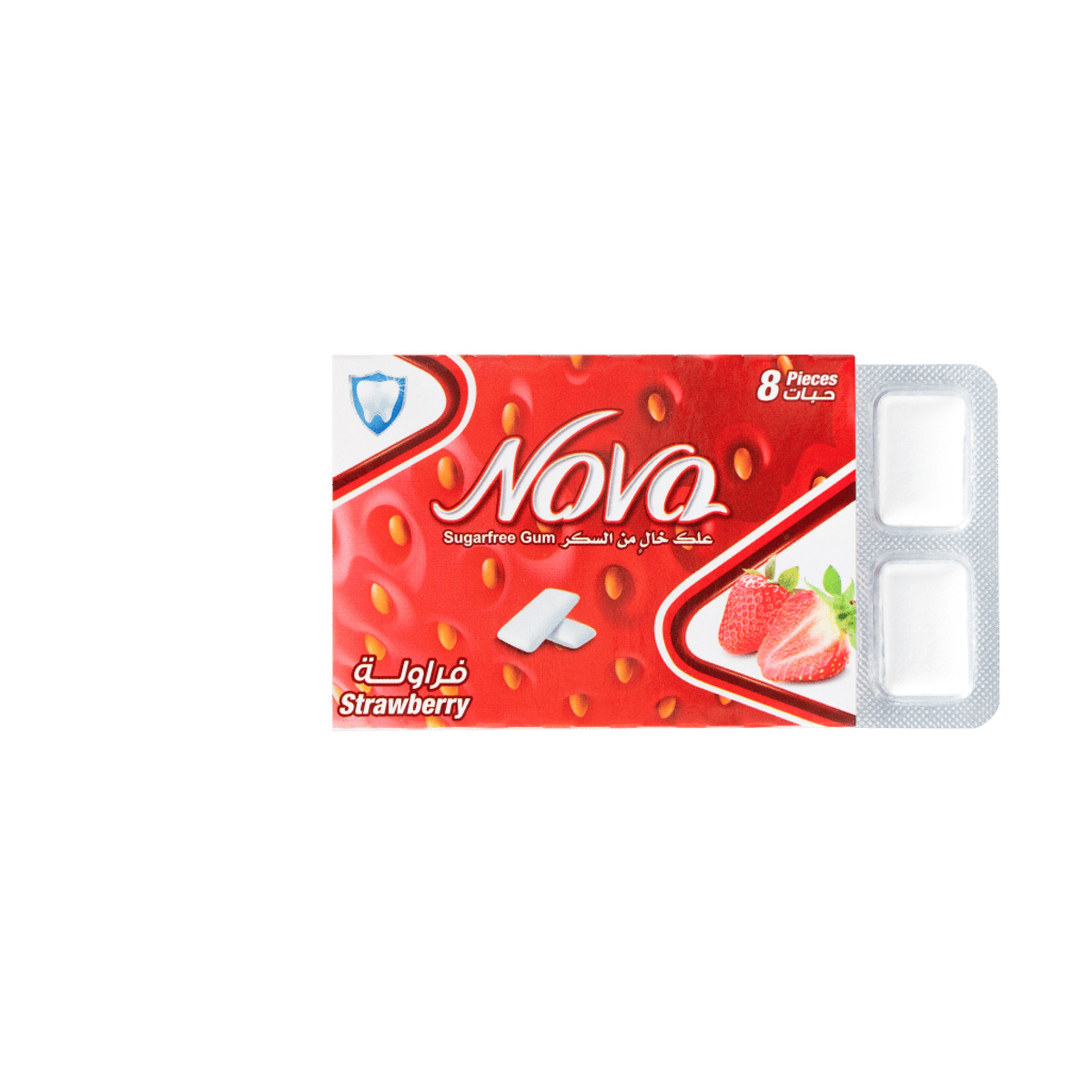 Nova Strawberry Sugar-Free Chewing Gum