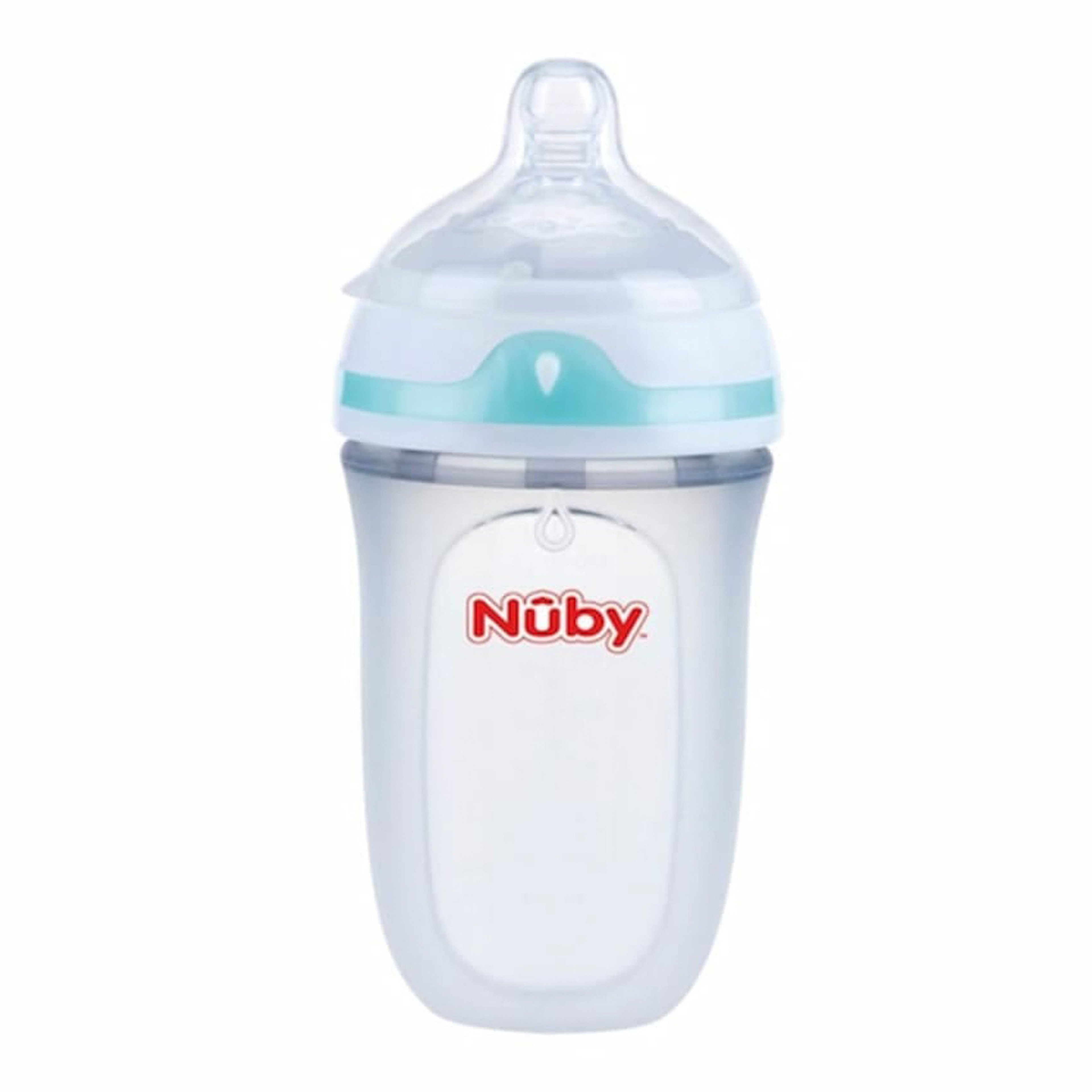 Nuby Floral Feeding Bottle With Slow Flow Nipple - 270 Ml