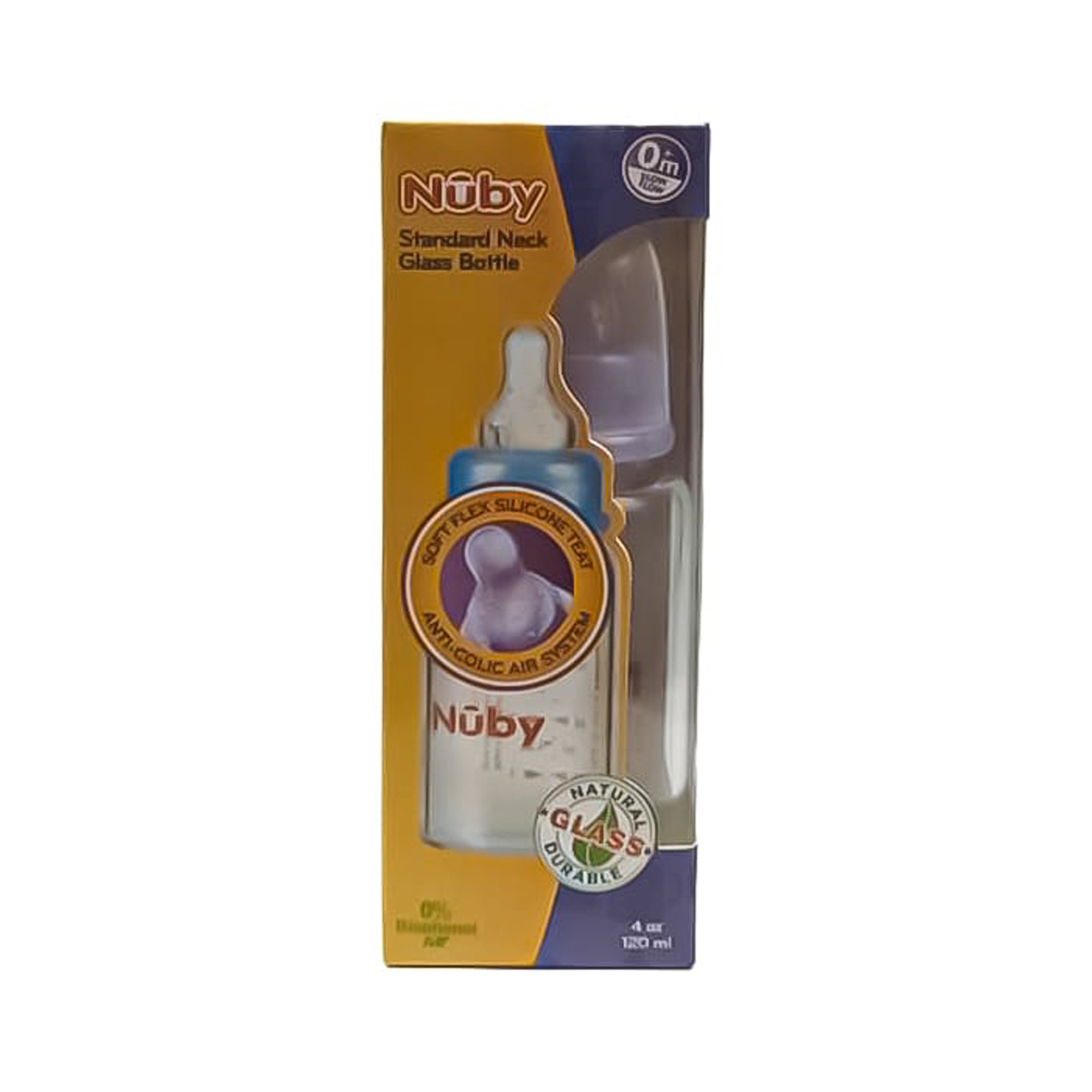 Nuby Baby Glass Feeding Bottle
