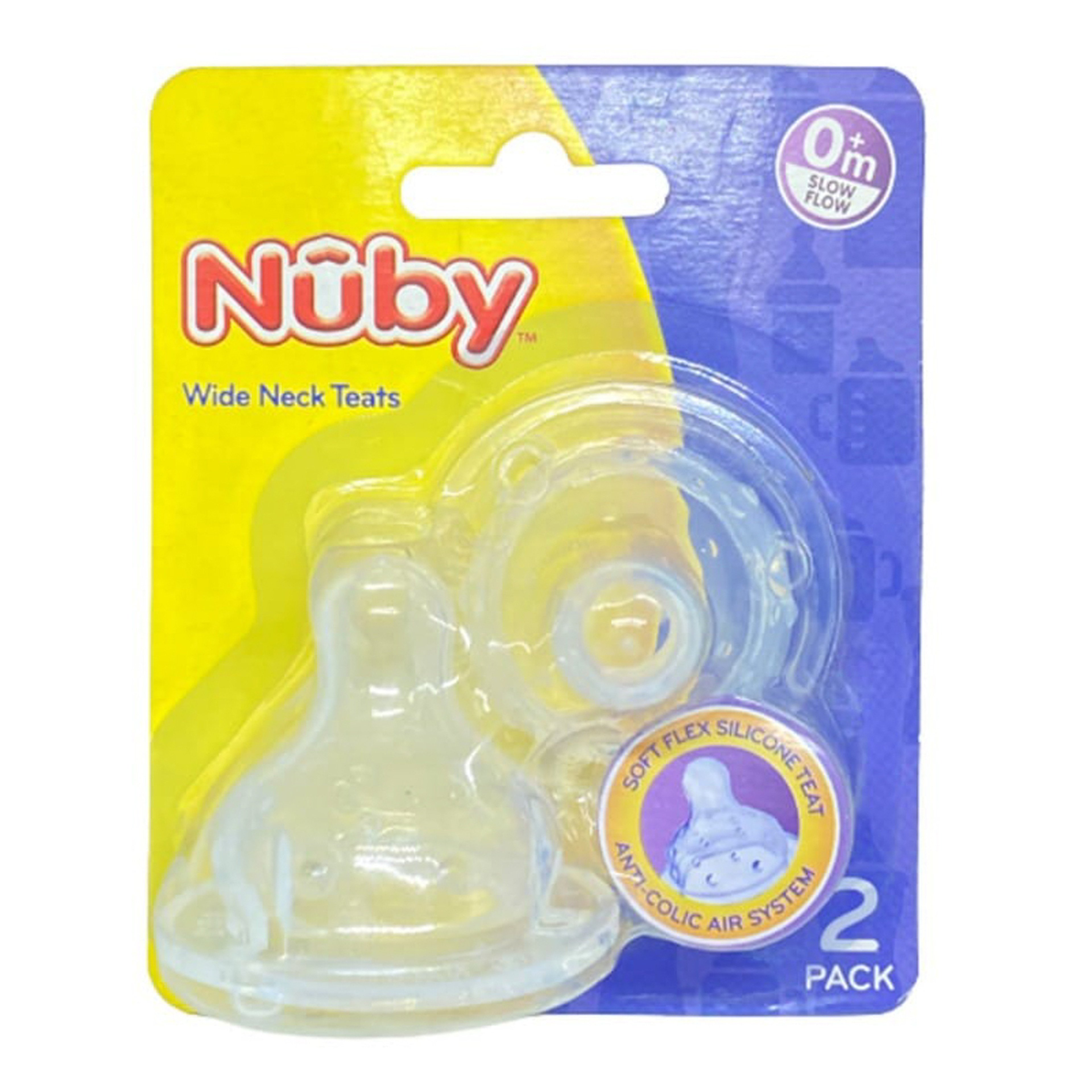 Nuby Nipple - 2 Pieces Slow Flow