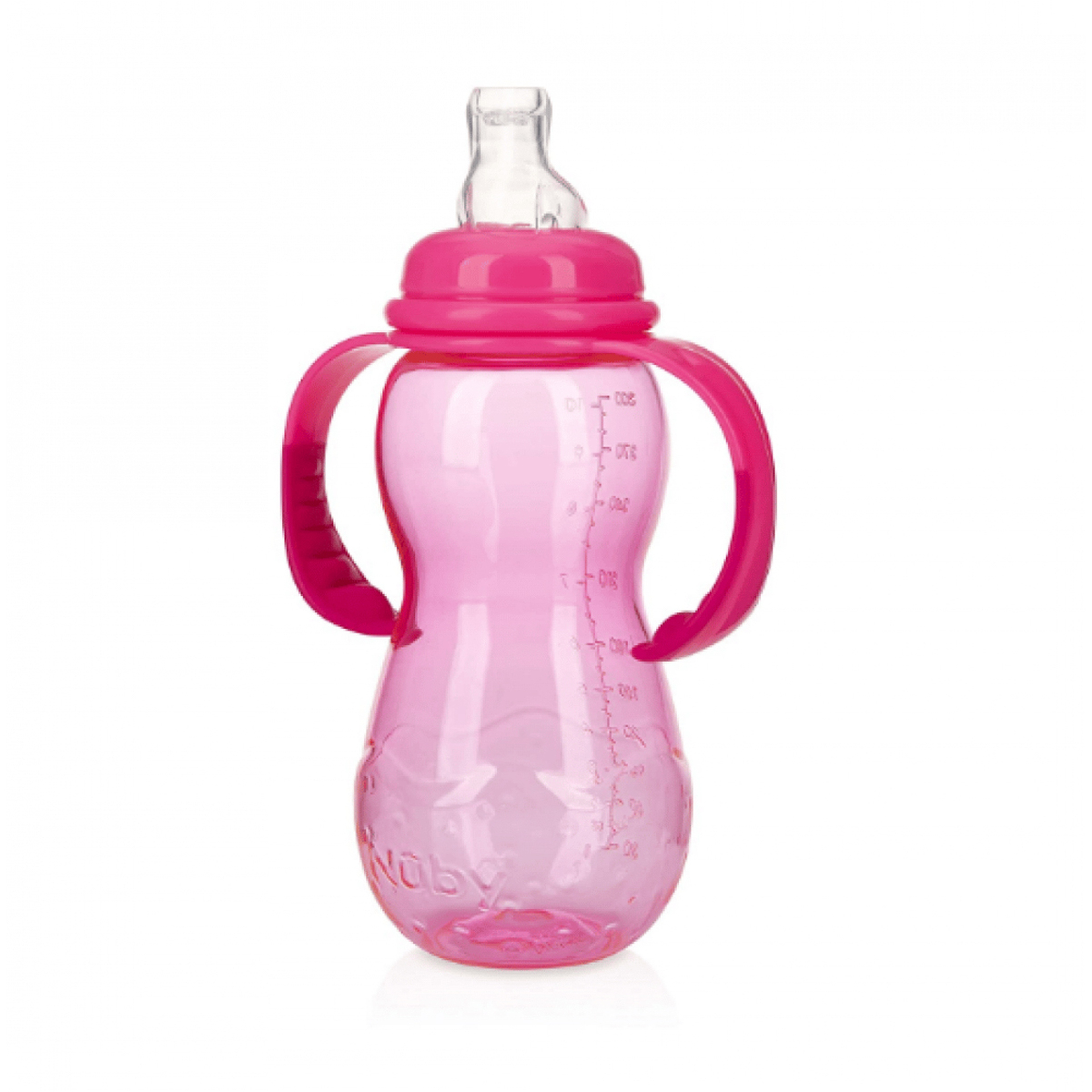 Nuby - 3 Stage Tritan Standard Neck Bottle W/ Handle 320Ml