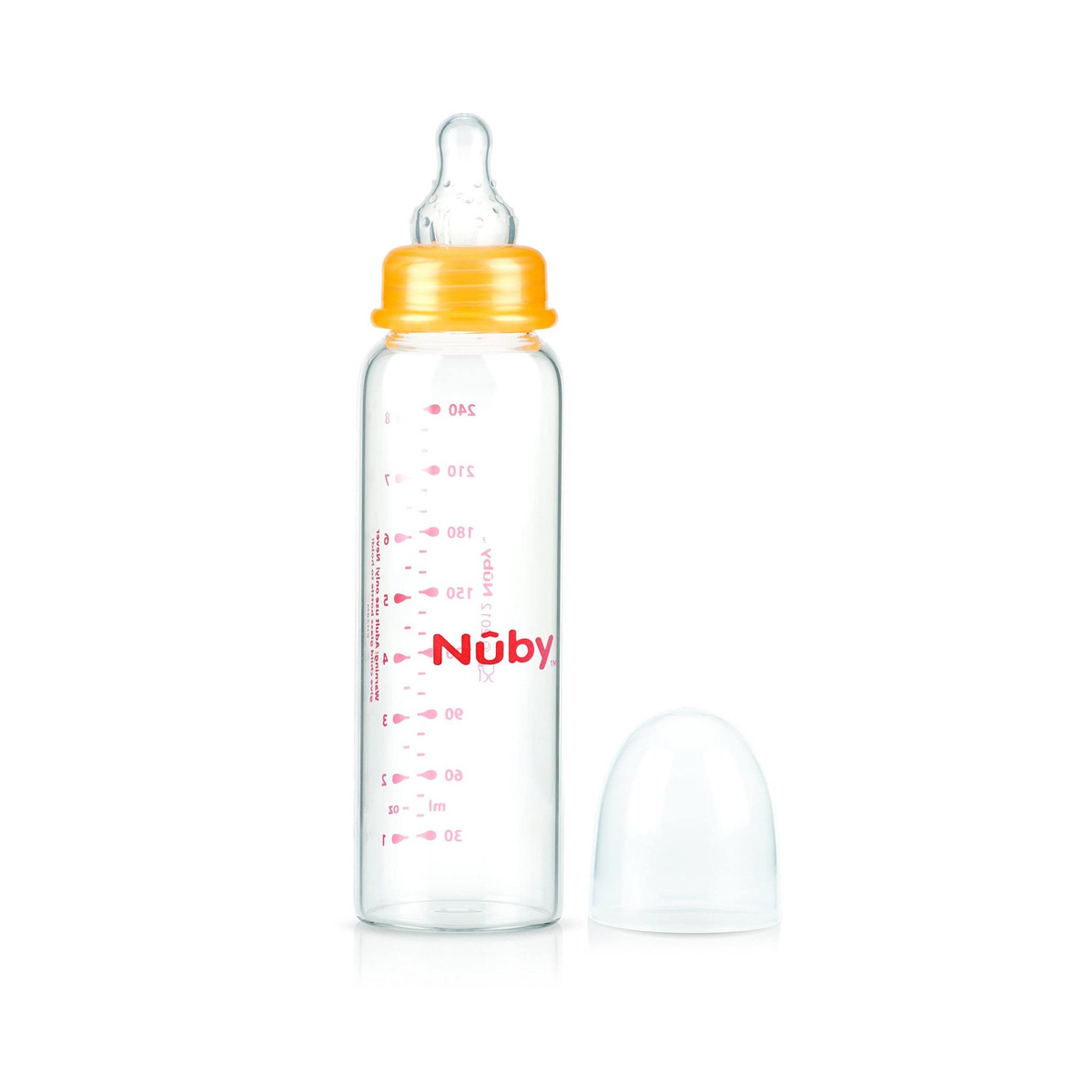 Nuby Plastic Feeding Bottle - 240Ml