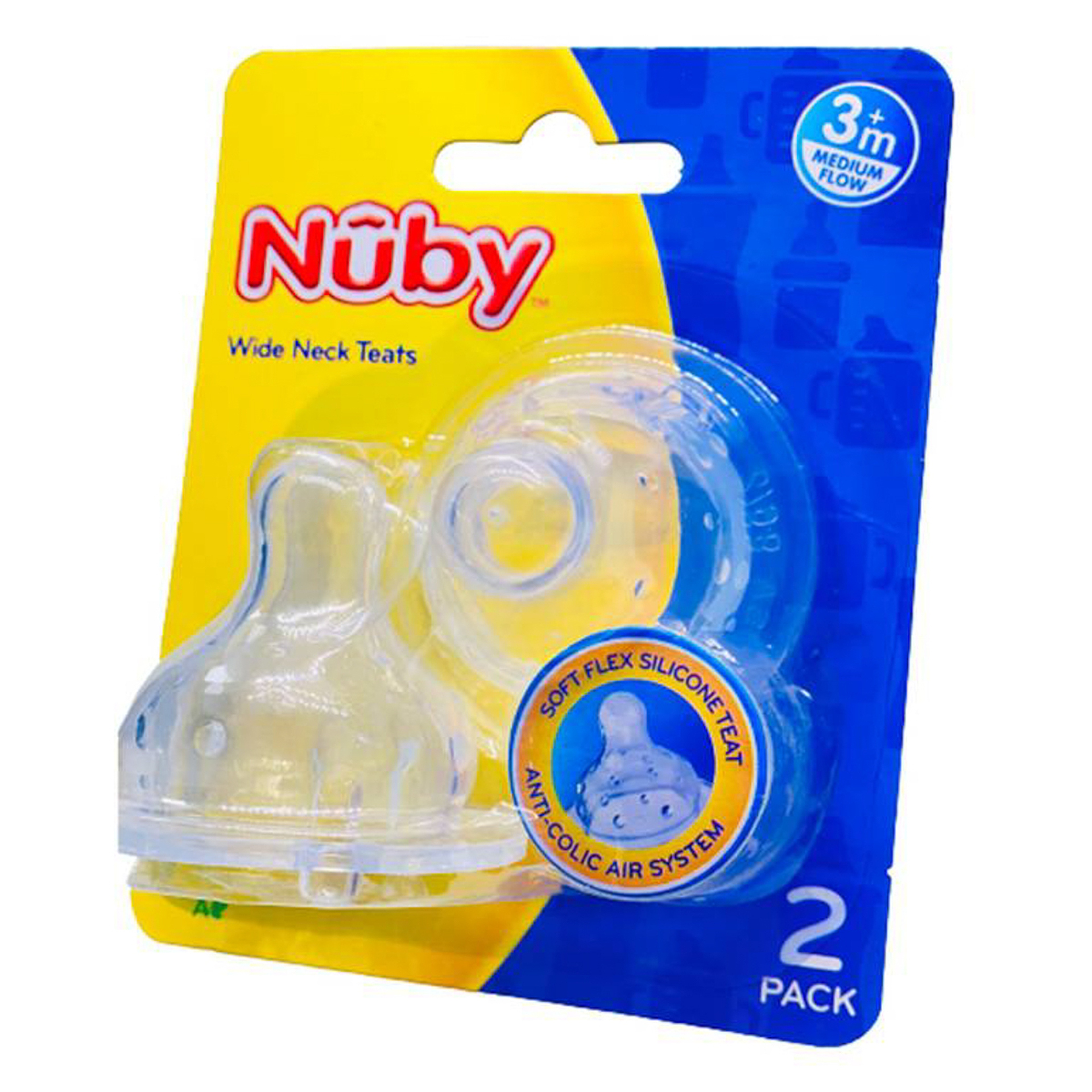 Nuby Nipple - 2 Pieces Medium Flow