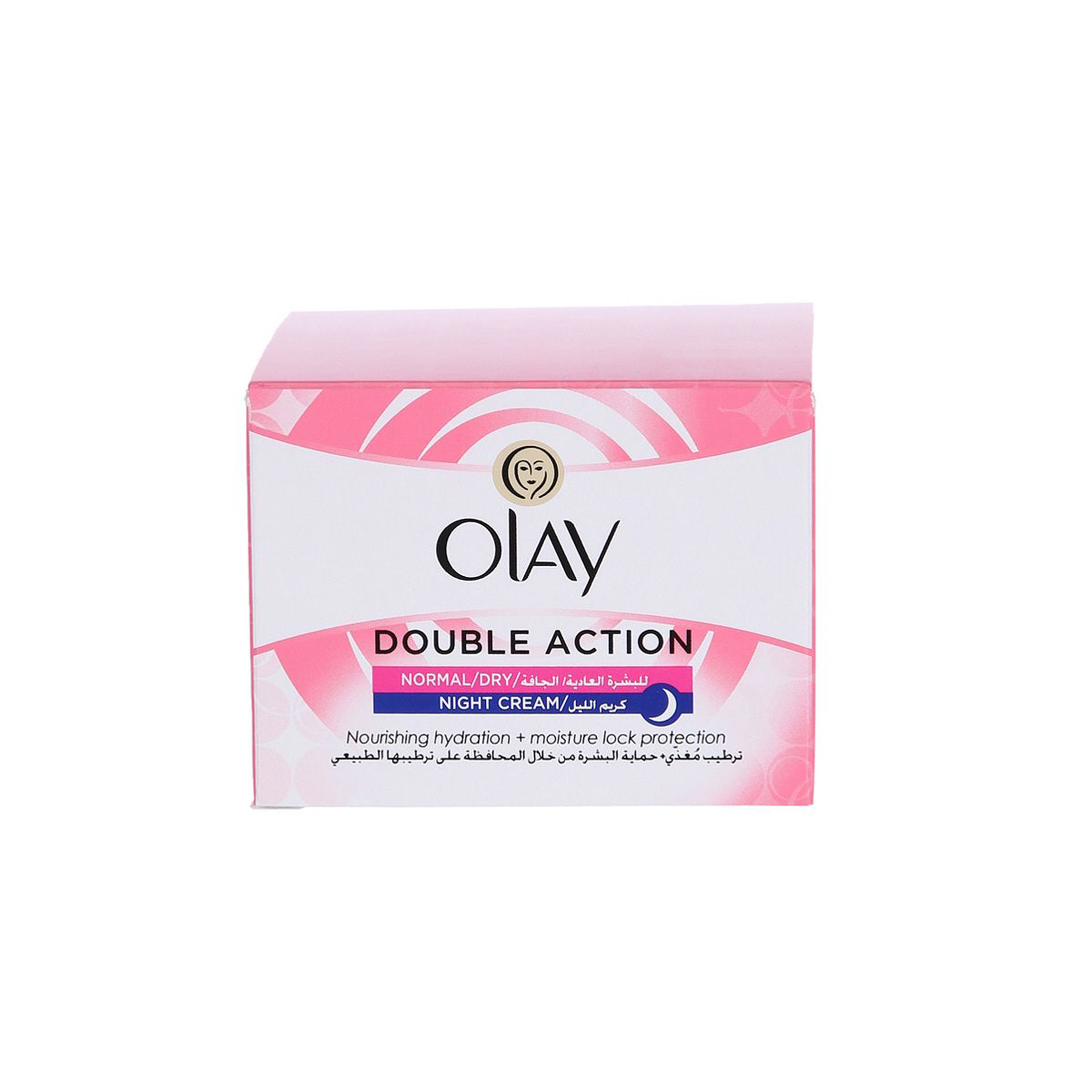 أولاي كريم المزدوج المرطب الليلي للبشرة الجافة والعادية 50 مل