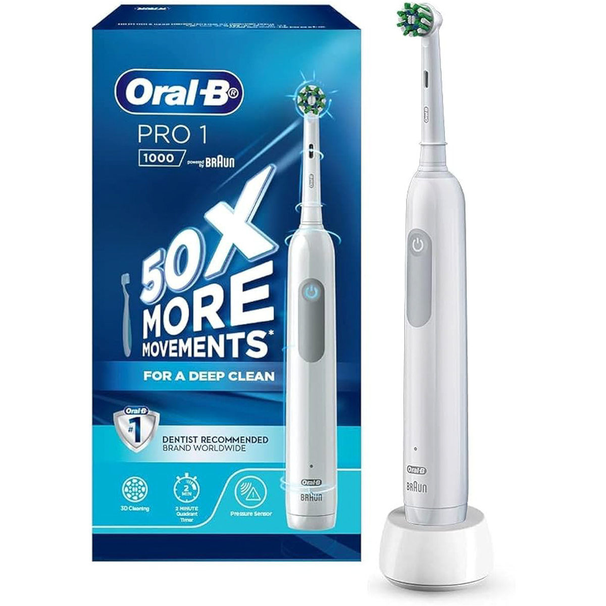 Oral-B Pro 1 - 1000 - 3D Cleaning (D305.513.1) | Whites
