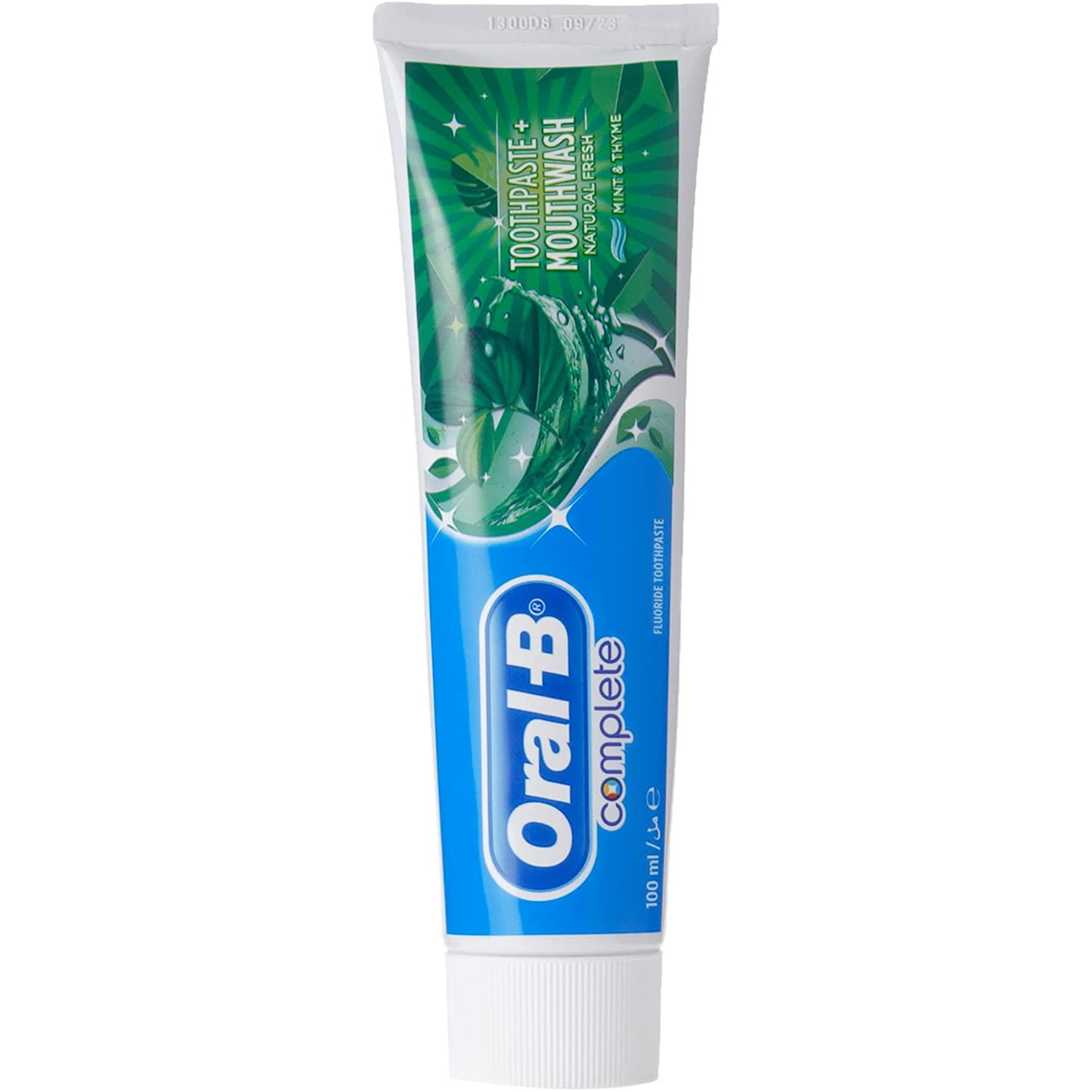 Oral-B Complete Herbal Refresh Toothpaste With Mint & Lemon Extract - 100Ml