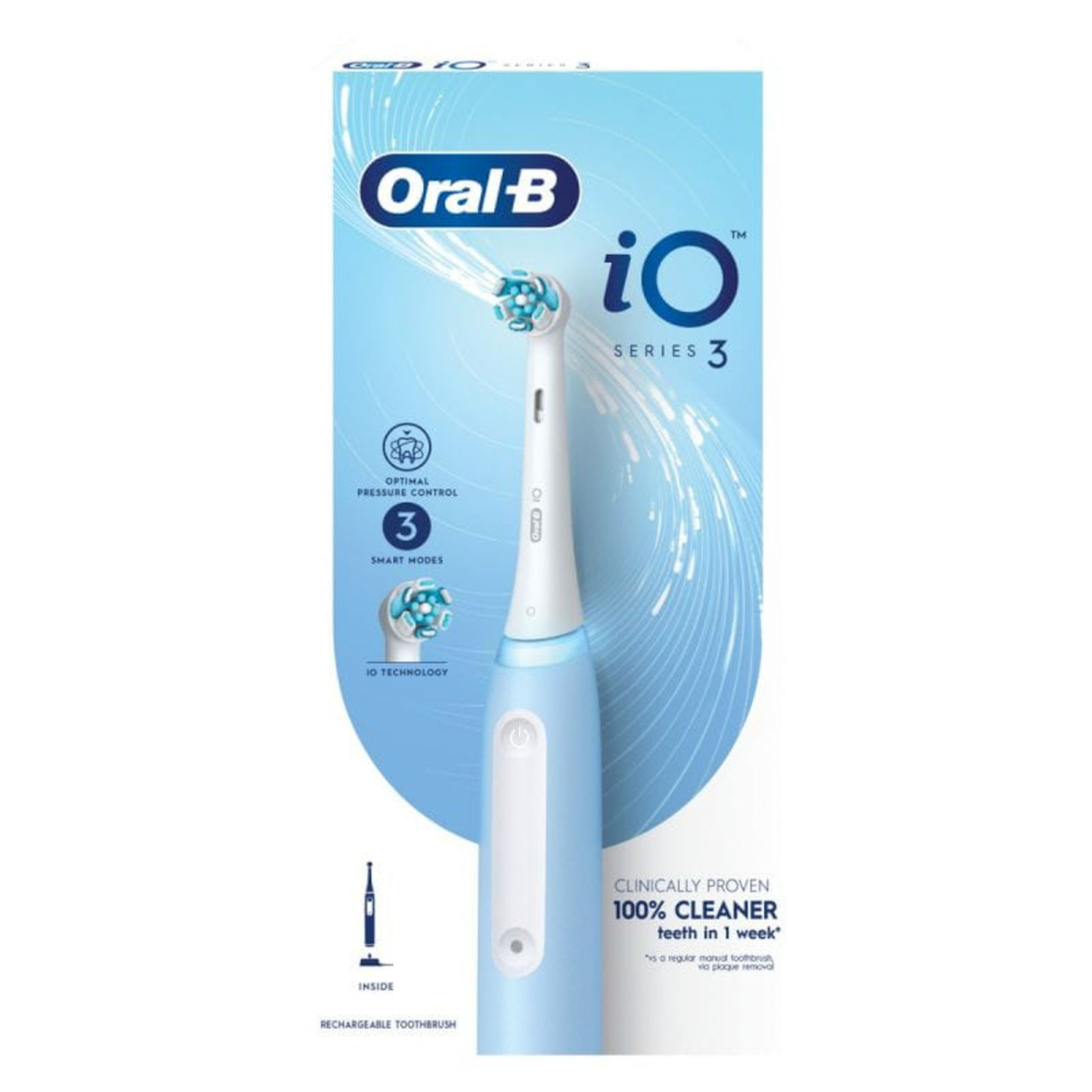 Oral-B Io 3 Rechargeable Electric Toothbrush - Blue