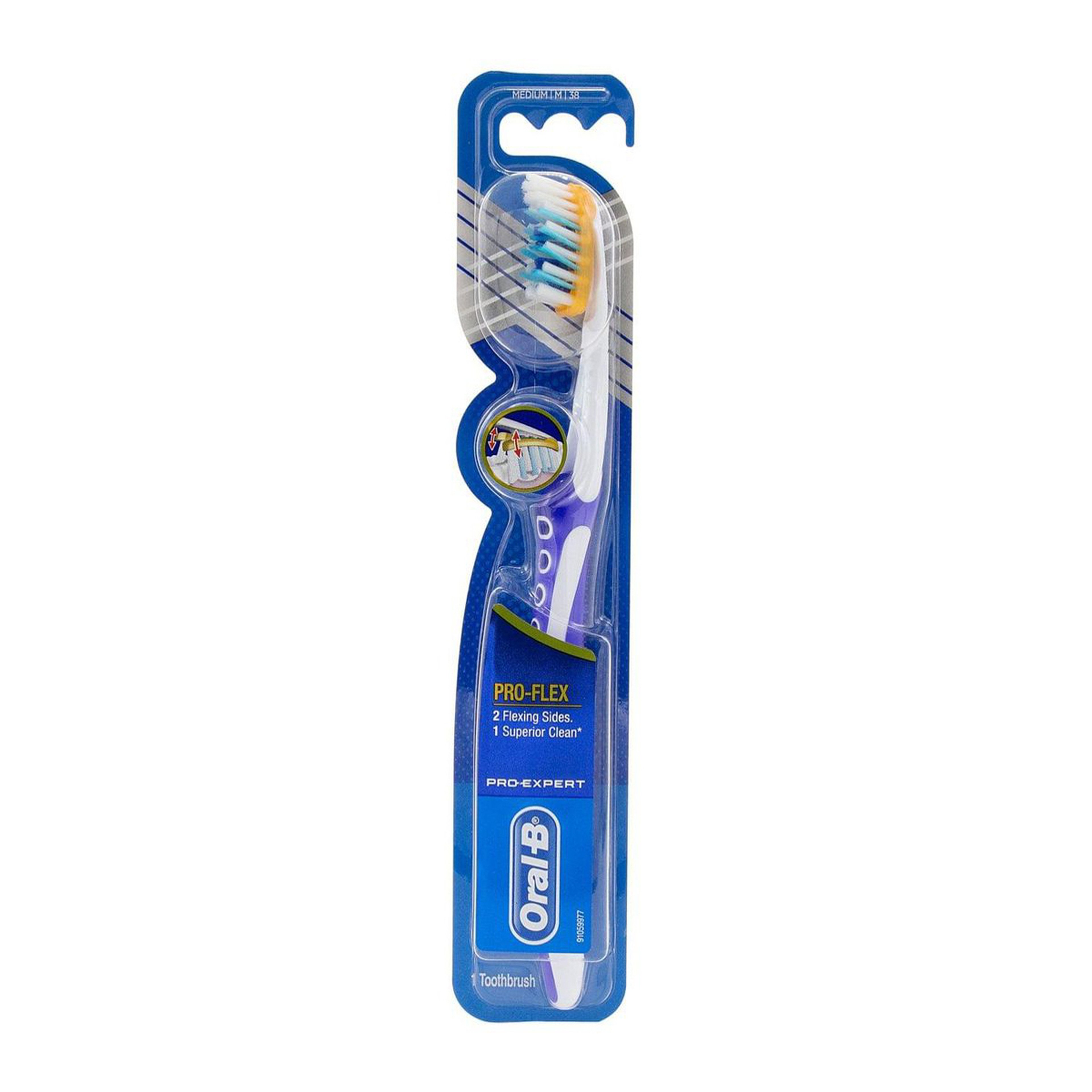 Oral-B Pro-Expert Clinic Line Pro-Flex Manual Medium Toothbrush, Blue