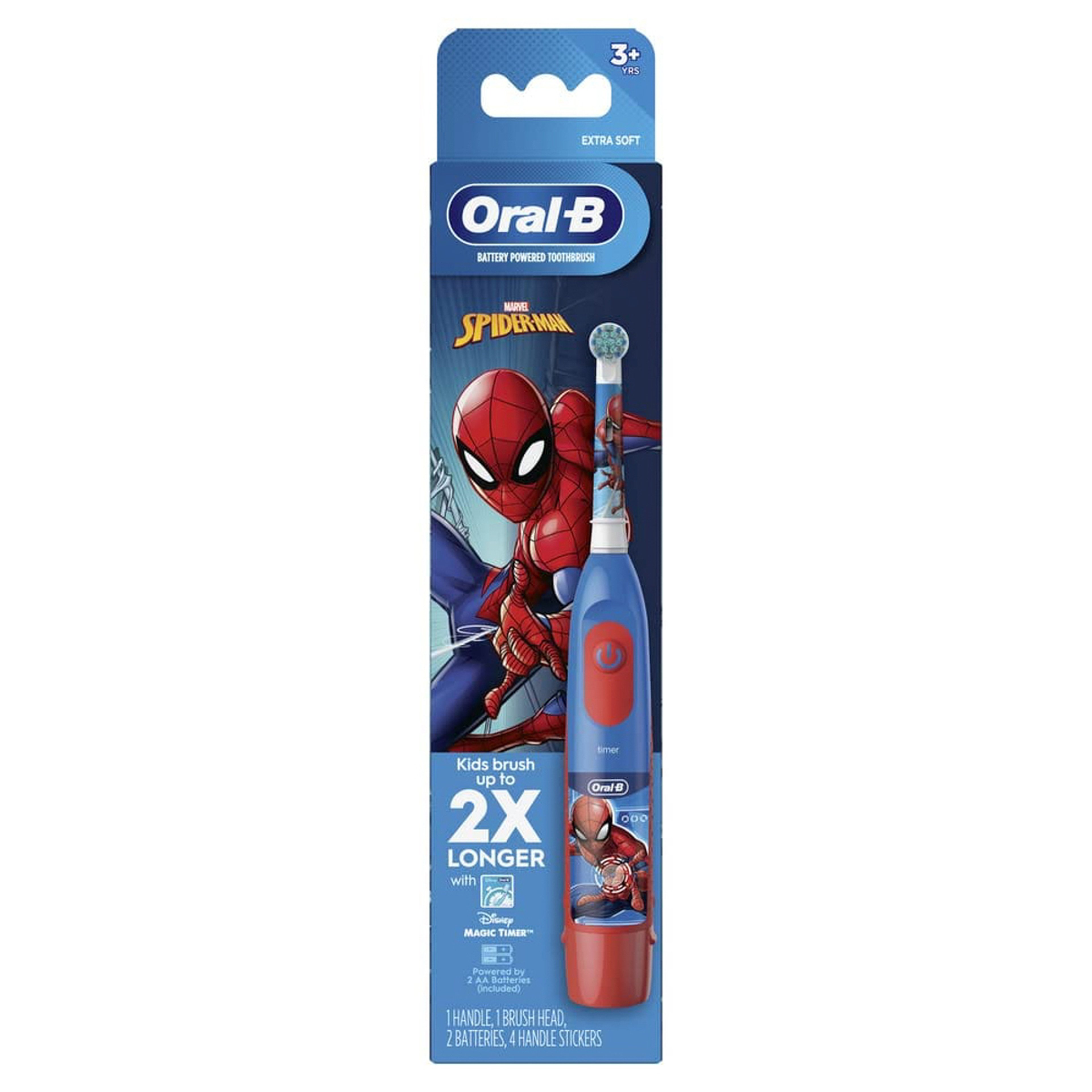 Oral-B Kids Electric Toothbrush Spider-Man 3+ (Battery-Powered)