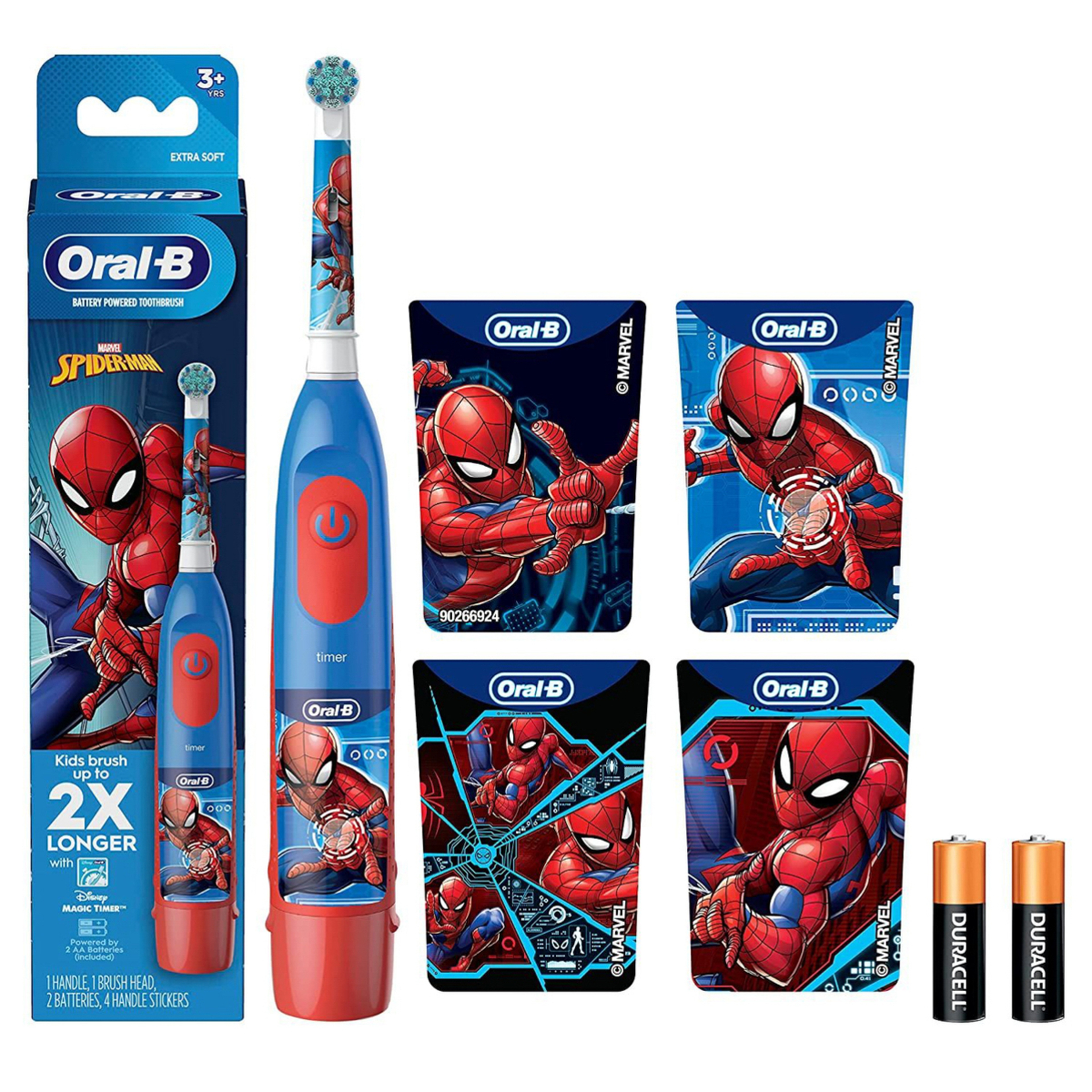 Oral-B Kids Electric Toothbrush Spider-Man 3+ (Battery-Powered)