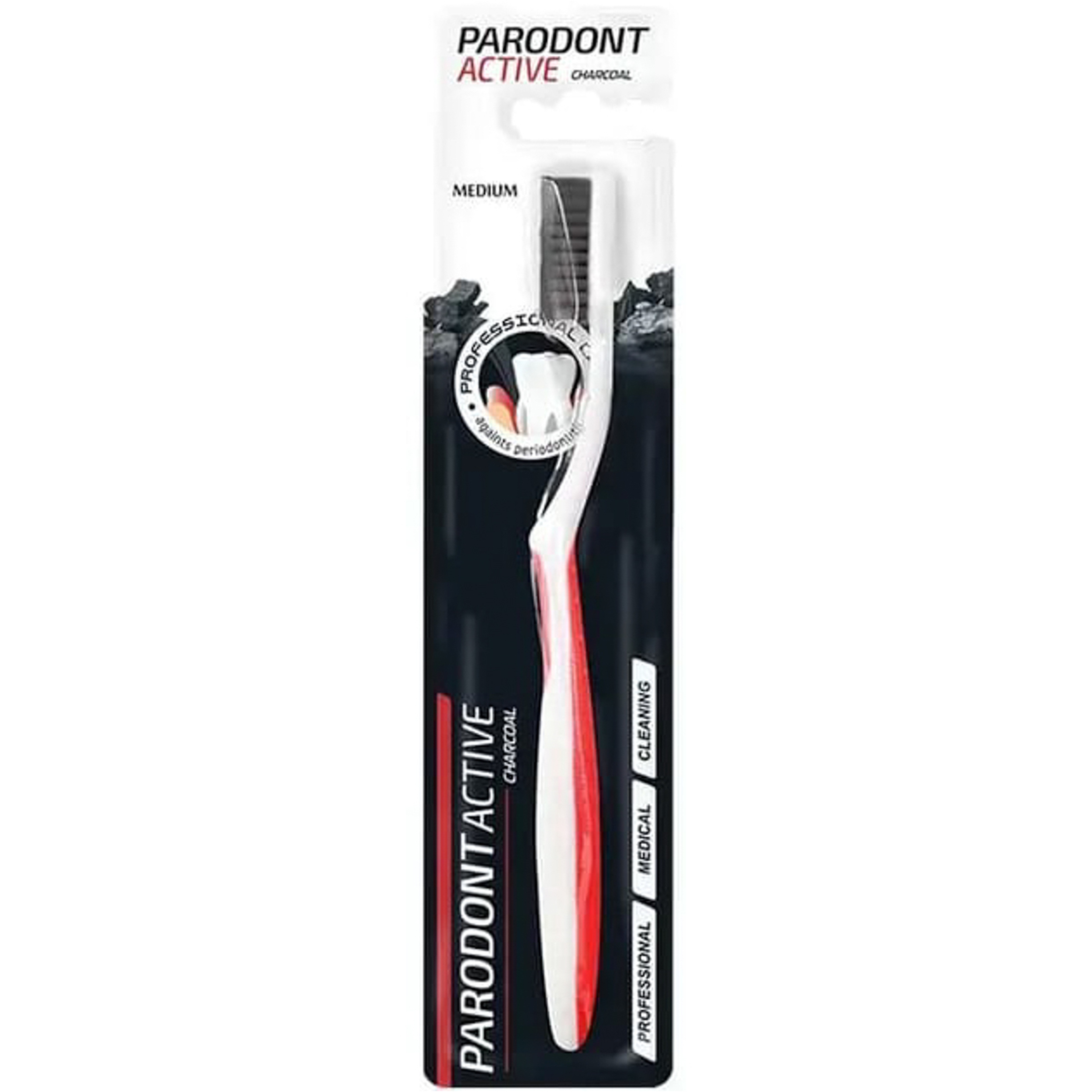 بارودونت فرشاة أسنان بالفحم متوسطة