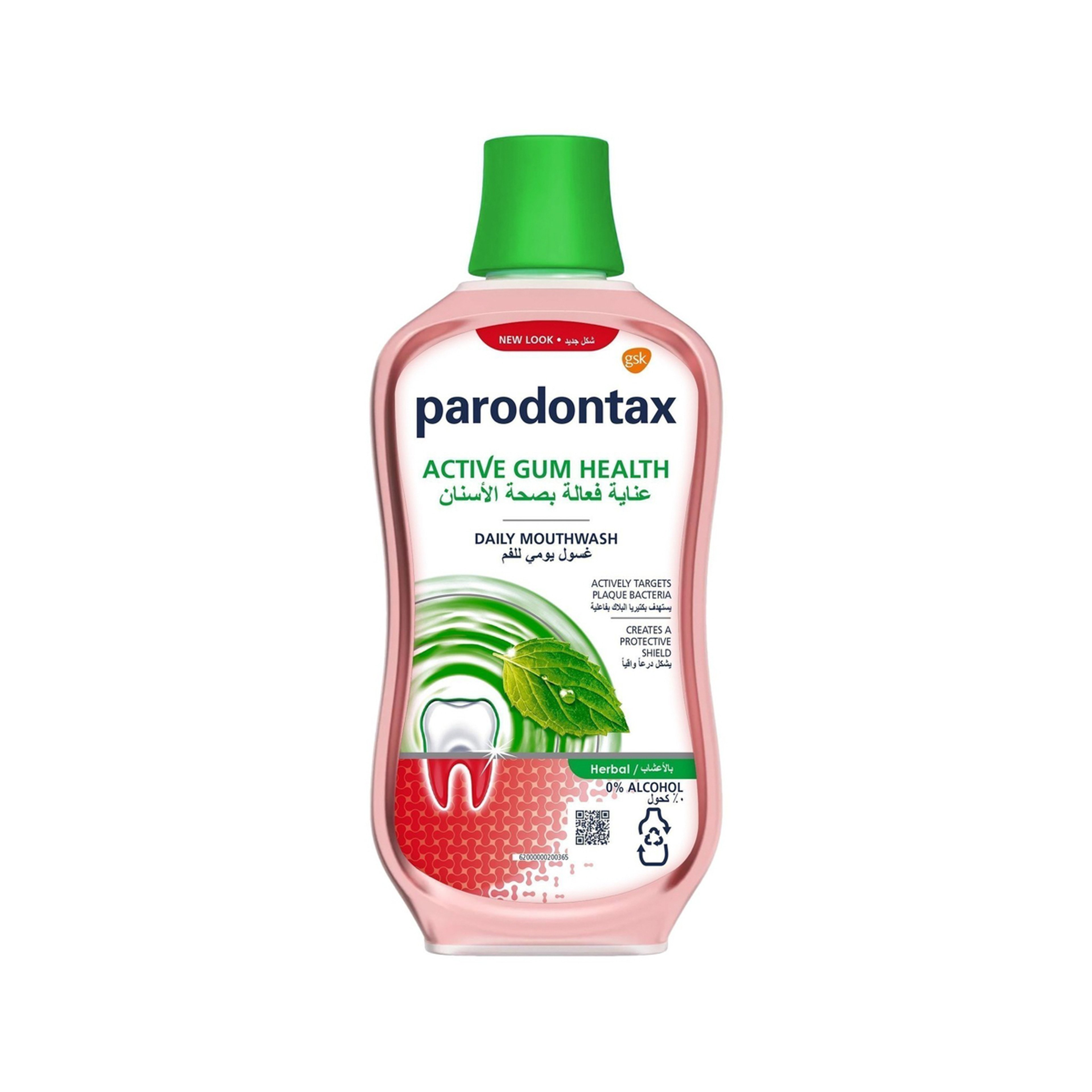 Parodontax Daily Mouthwash With Herbals For Effective Dental Care, 500 Ml