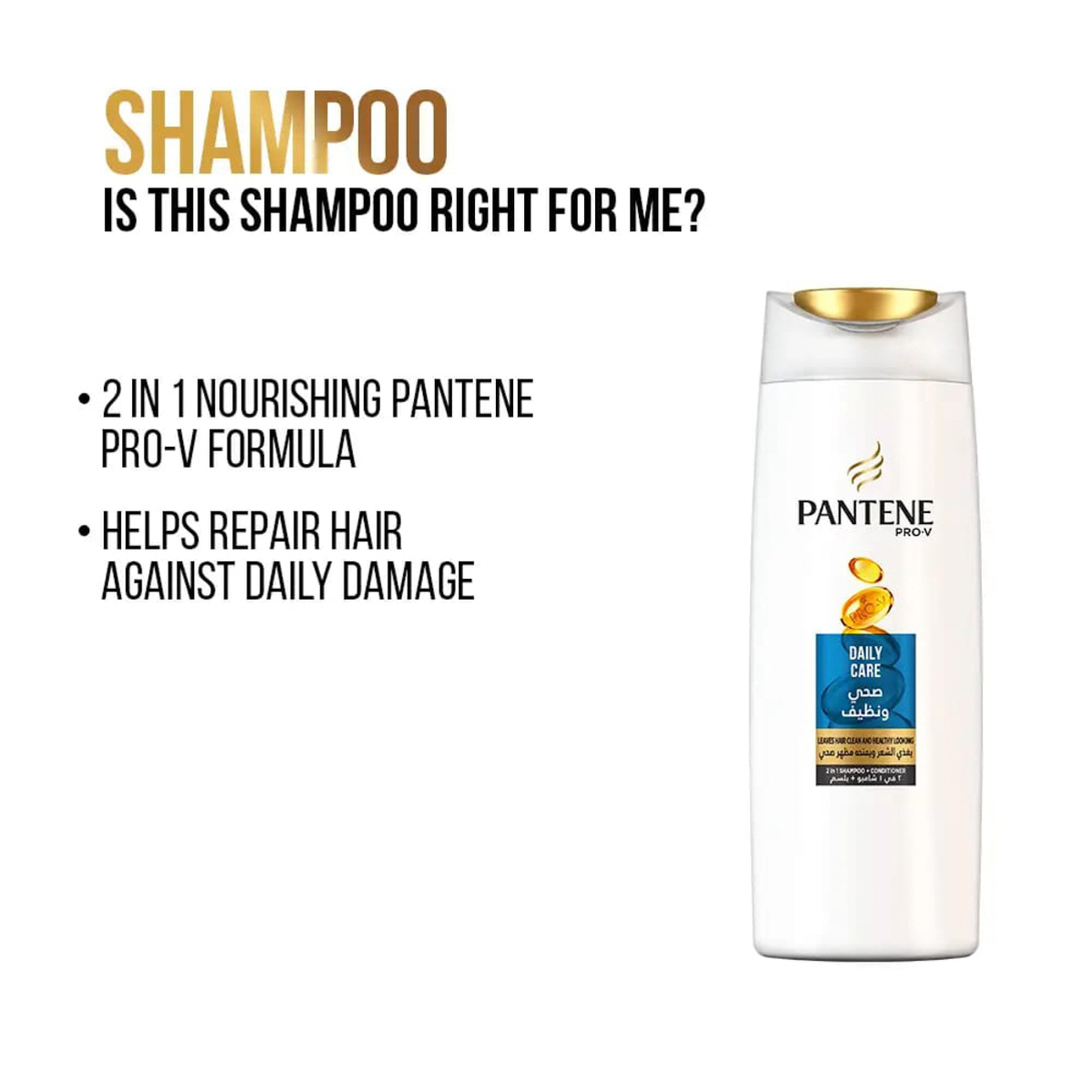 Pantene Shampoo Classic Care (2 In 1) 400 Ml