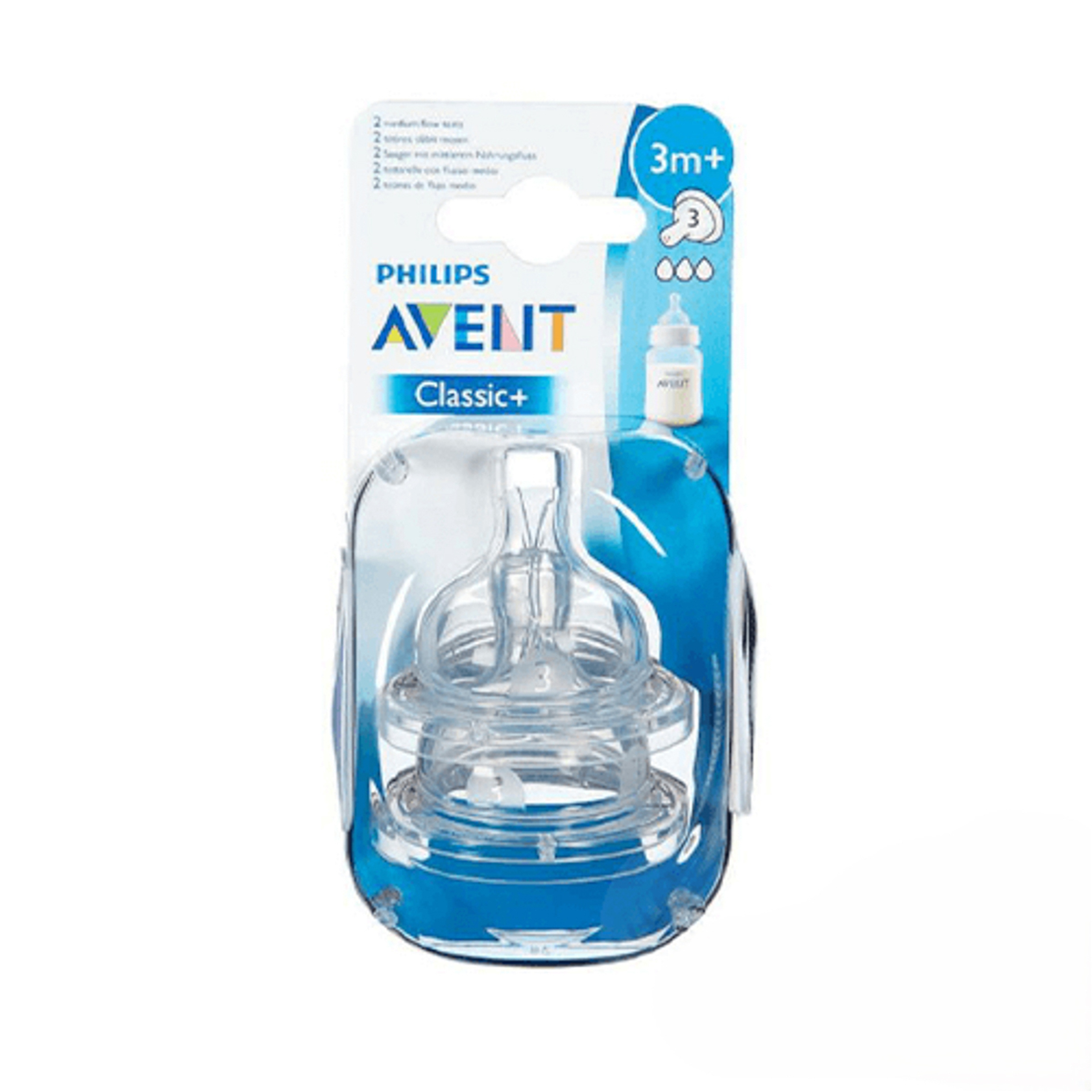 Philips Avent Classic Nipple 3M+3 Holex2