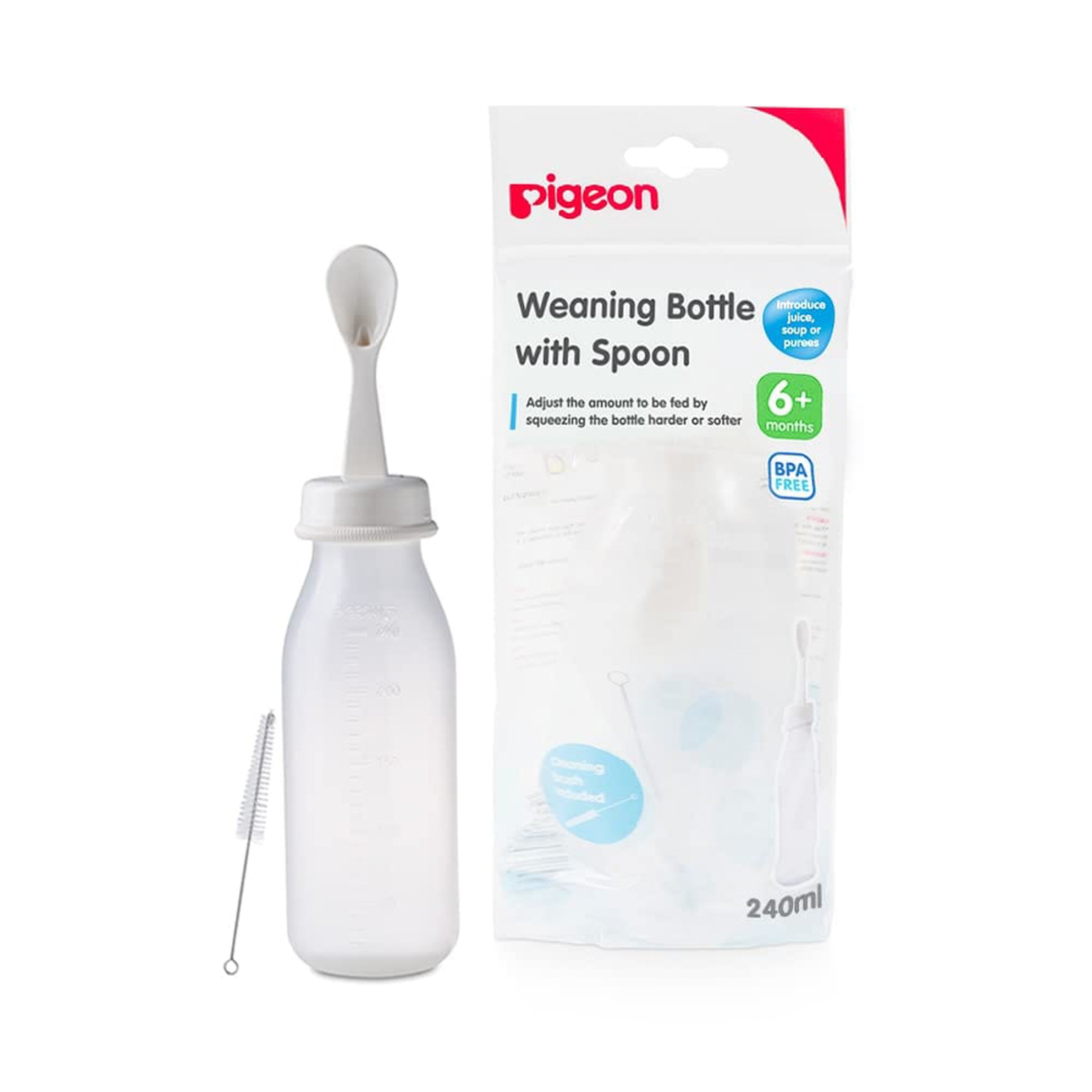 Pigeon Weaning Bottle With Silicone Spoon