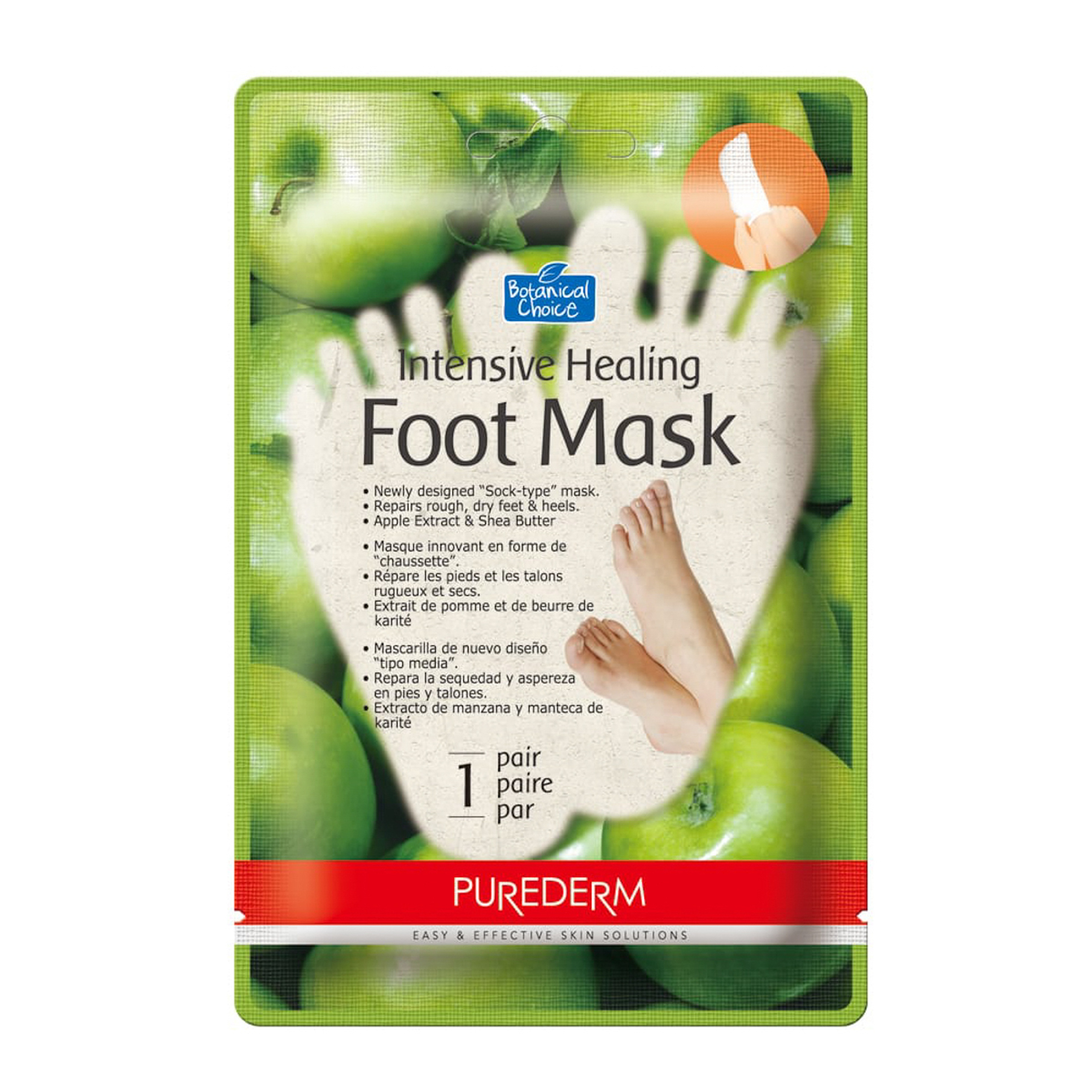 Purederm Intensive Healing Foot Mask Apple