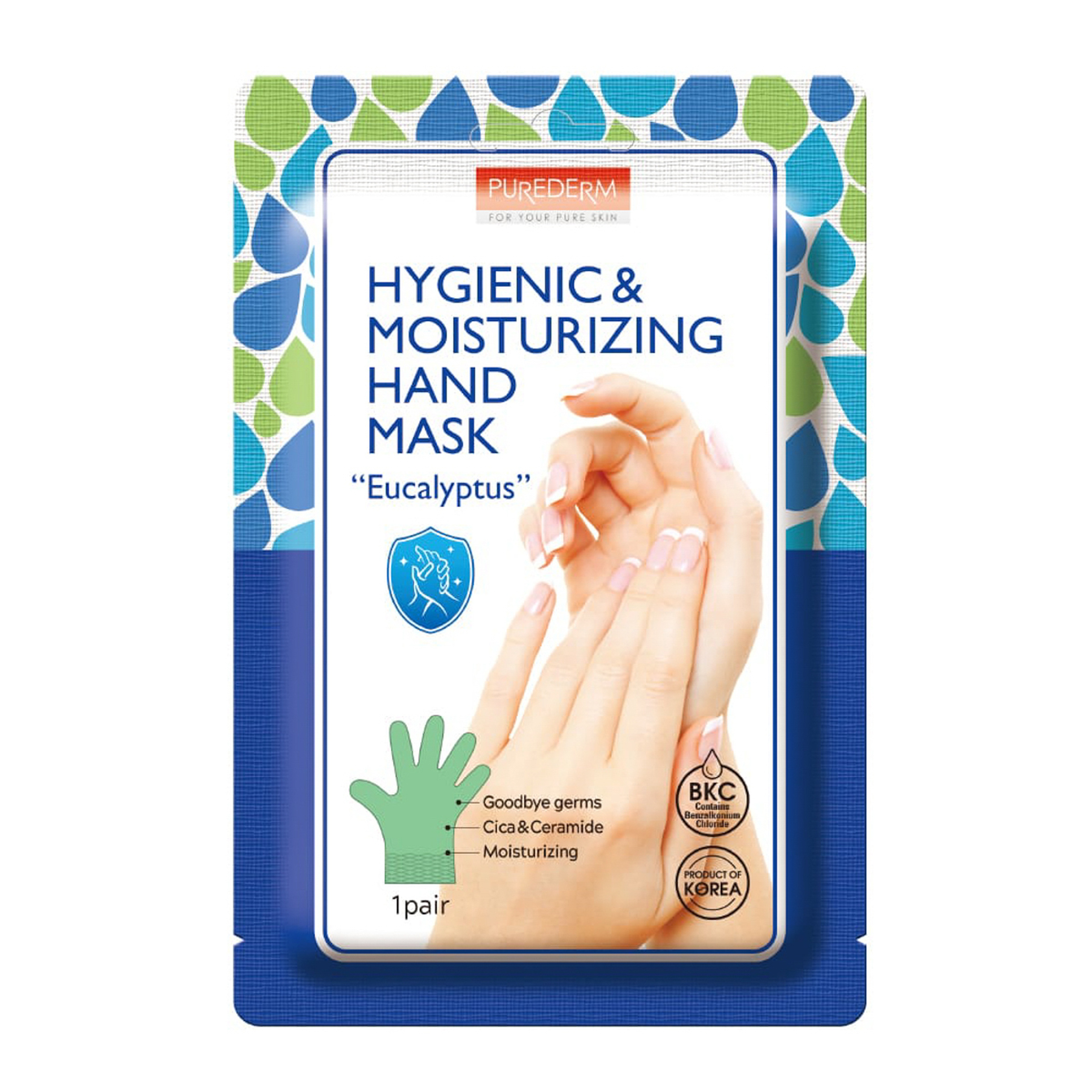 Purederm Eucalyptus Healthy And Moisturizing Hand Mask - 1 Pair