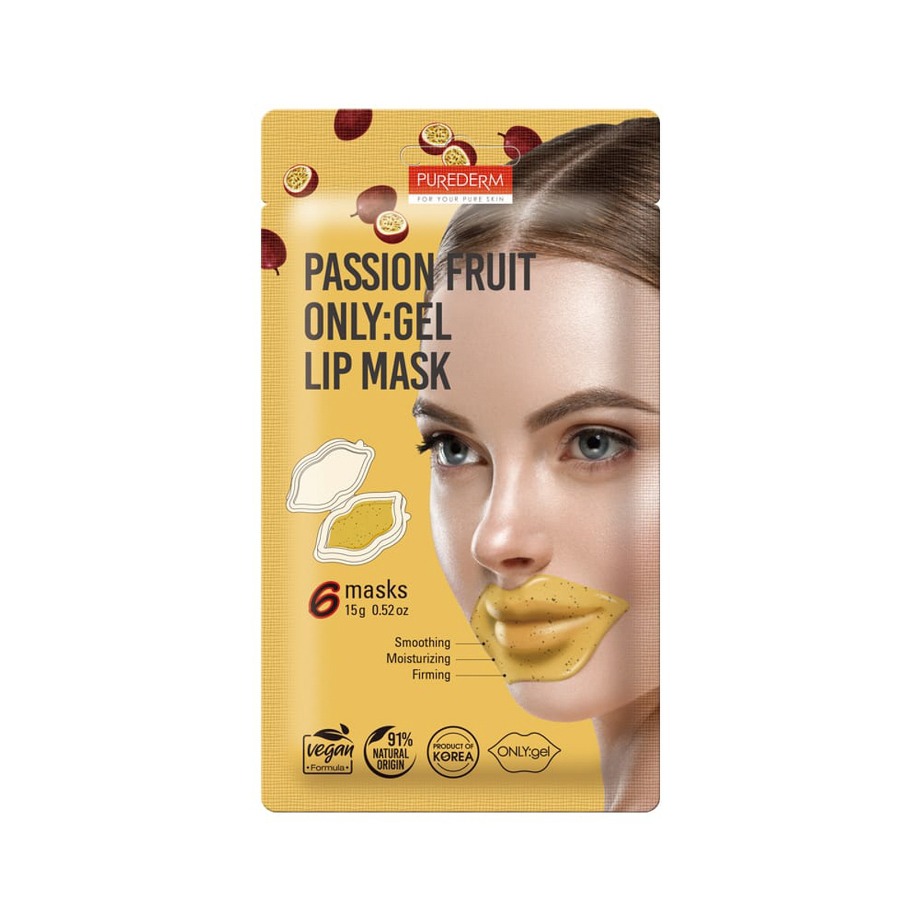 Purederm Passion Fruit Only:Gel Lip Mask 6*15 Gm