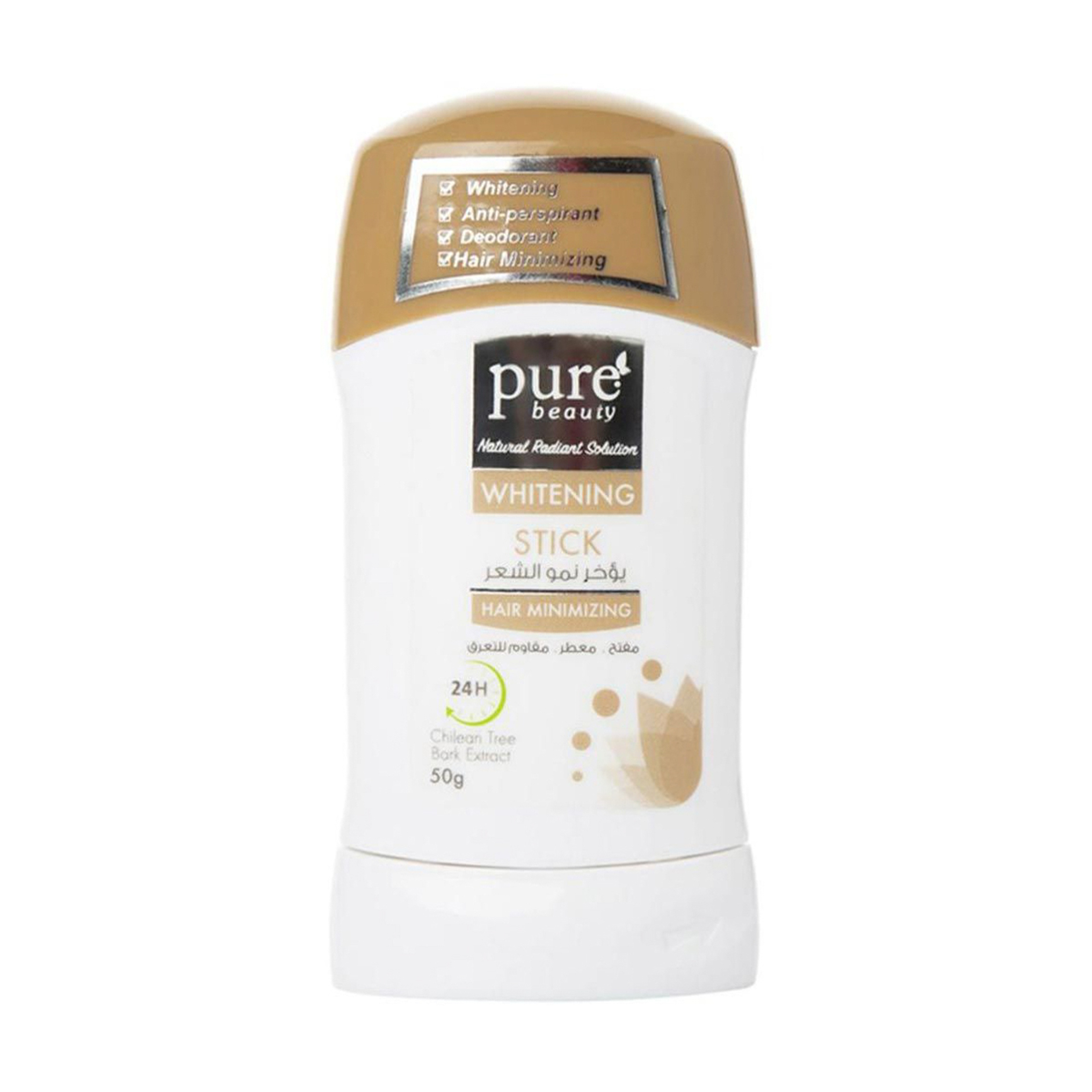 بيور بيوتي مزيل العرق ستك - مؤخر لنمو الشعر 50 جم