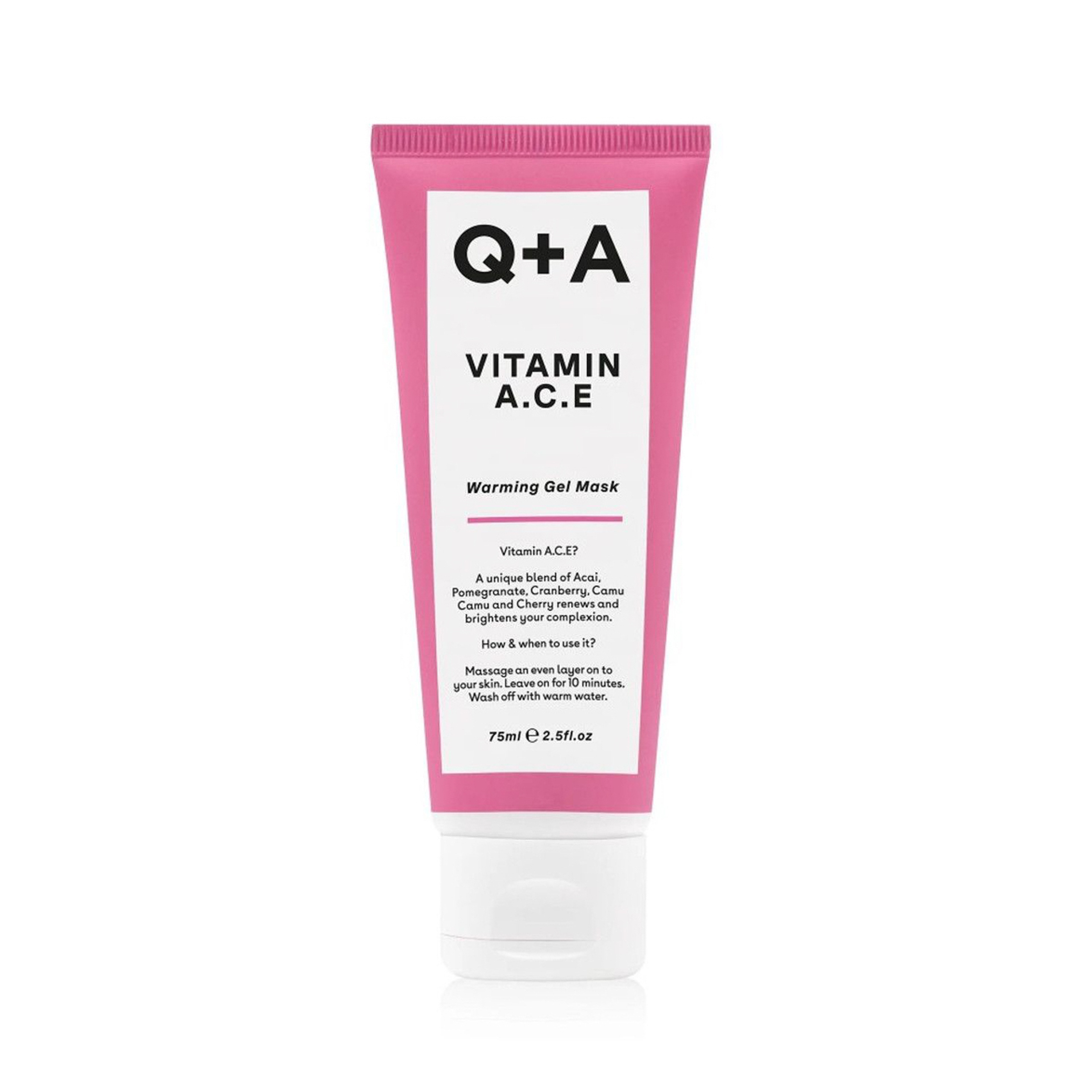 Q+A Vitamin A.C.E Warming Gel Mask 75Ml