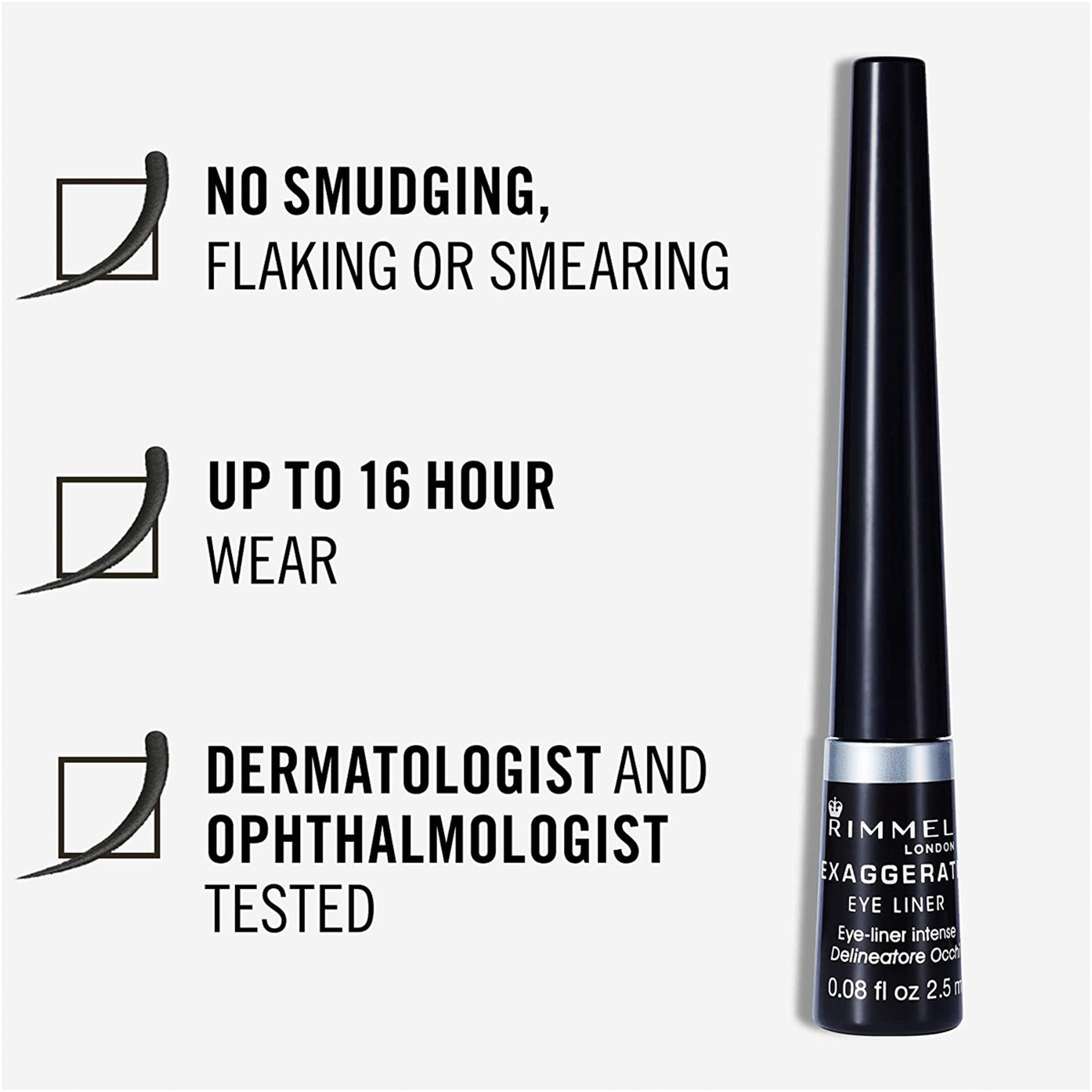 ريميل إكساجريت كحل سائل - أسود