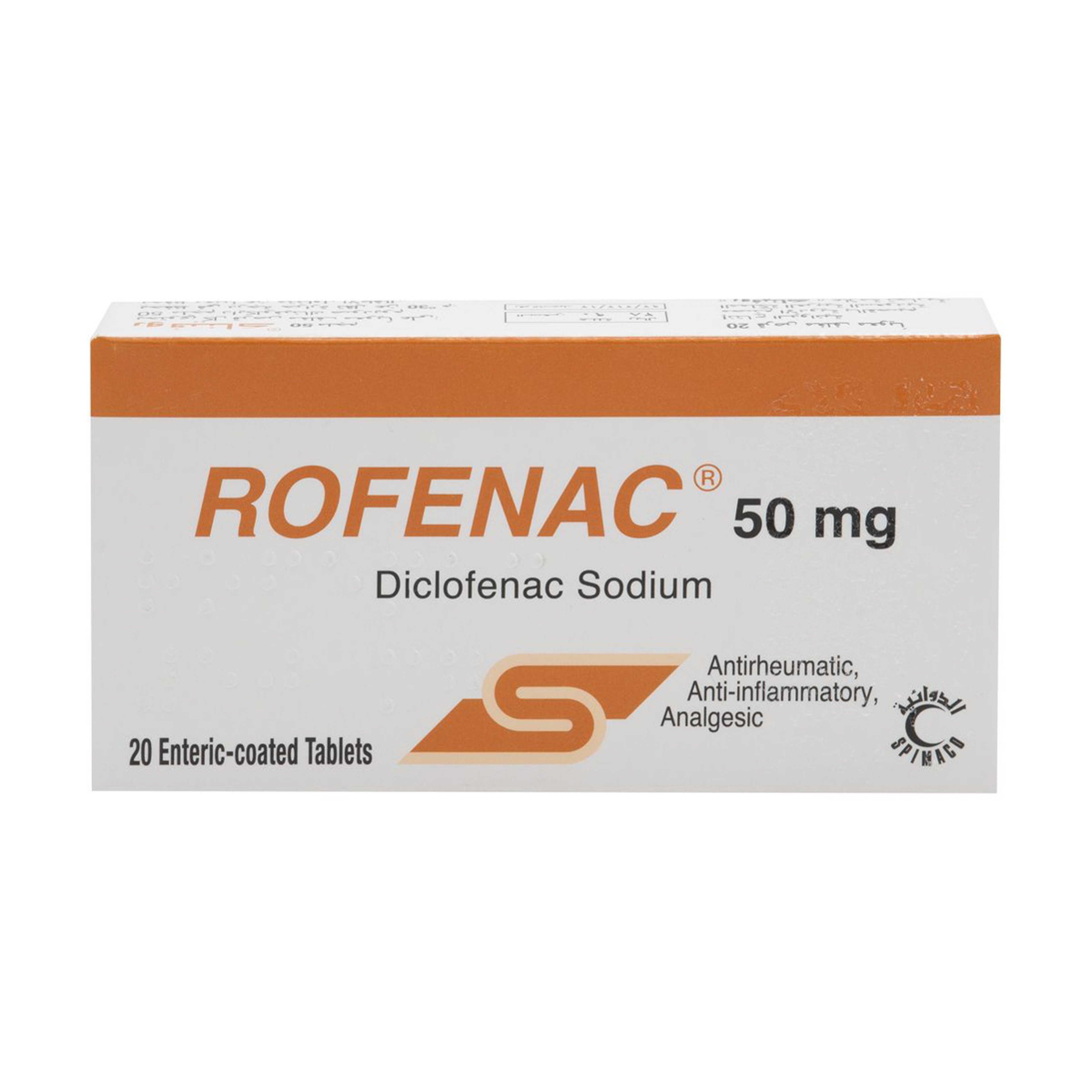 Rofenac 50 Mg Anti Inflammatory - 20 Tablets