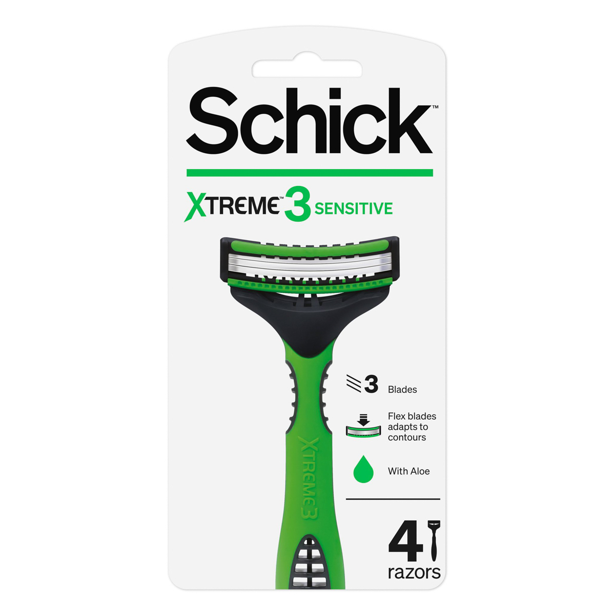 شيك ماكينة حلاقة استخدام مرة واحدة للبشره الحساسه4 قطع