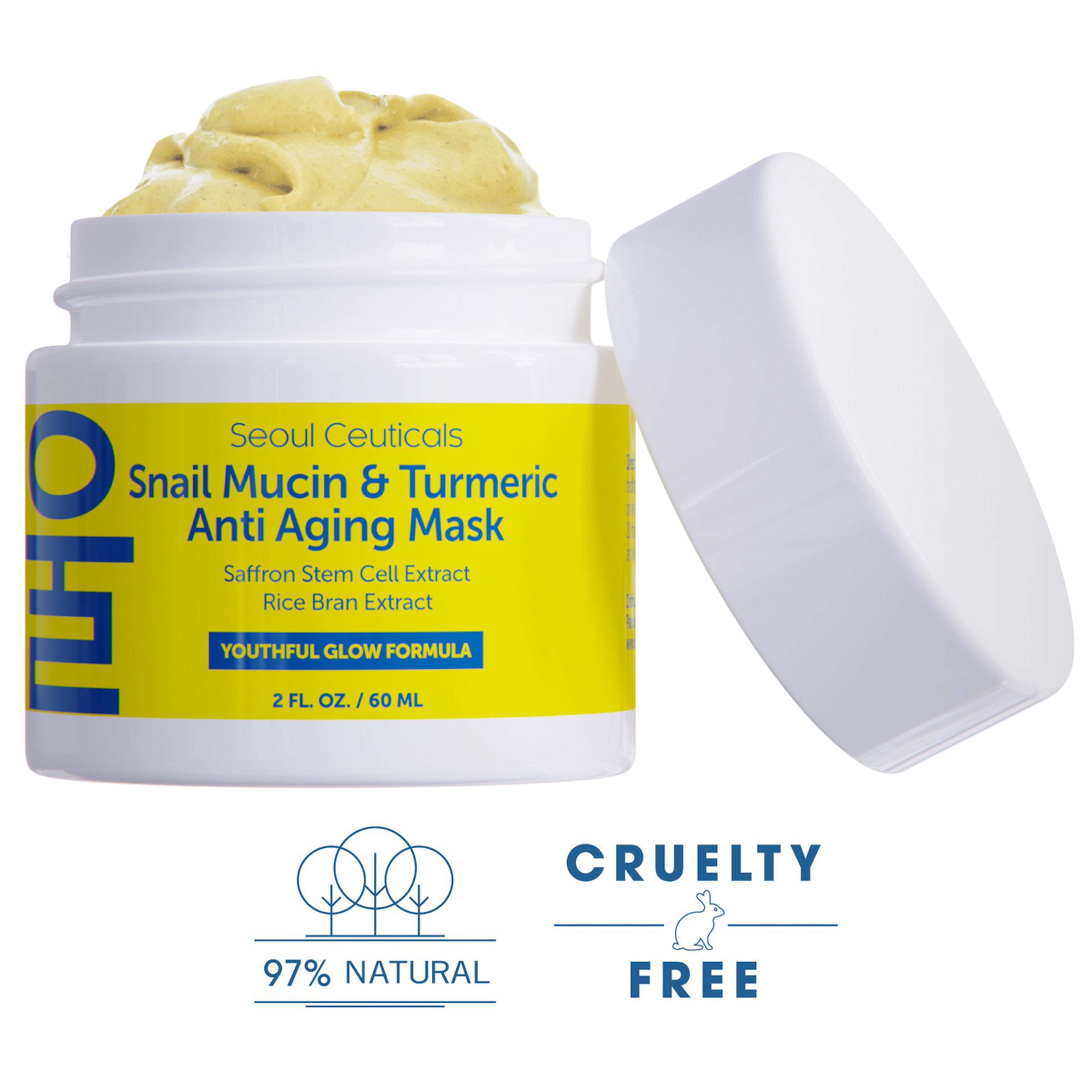 Seoul Ceuticals Snail Mucin & Turmeric Anti Aging Mask 60Ml