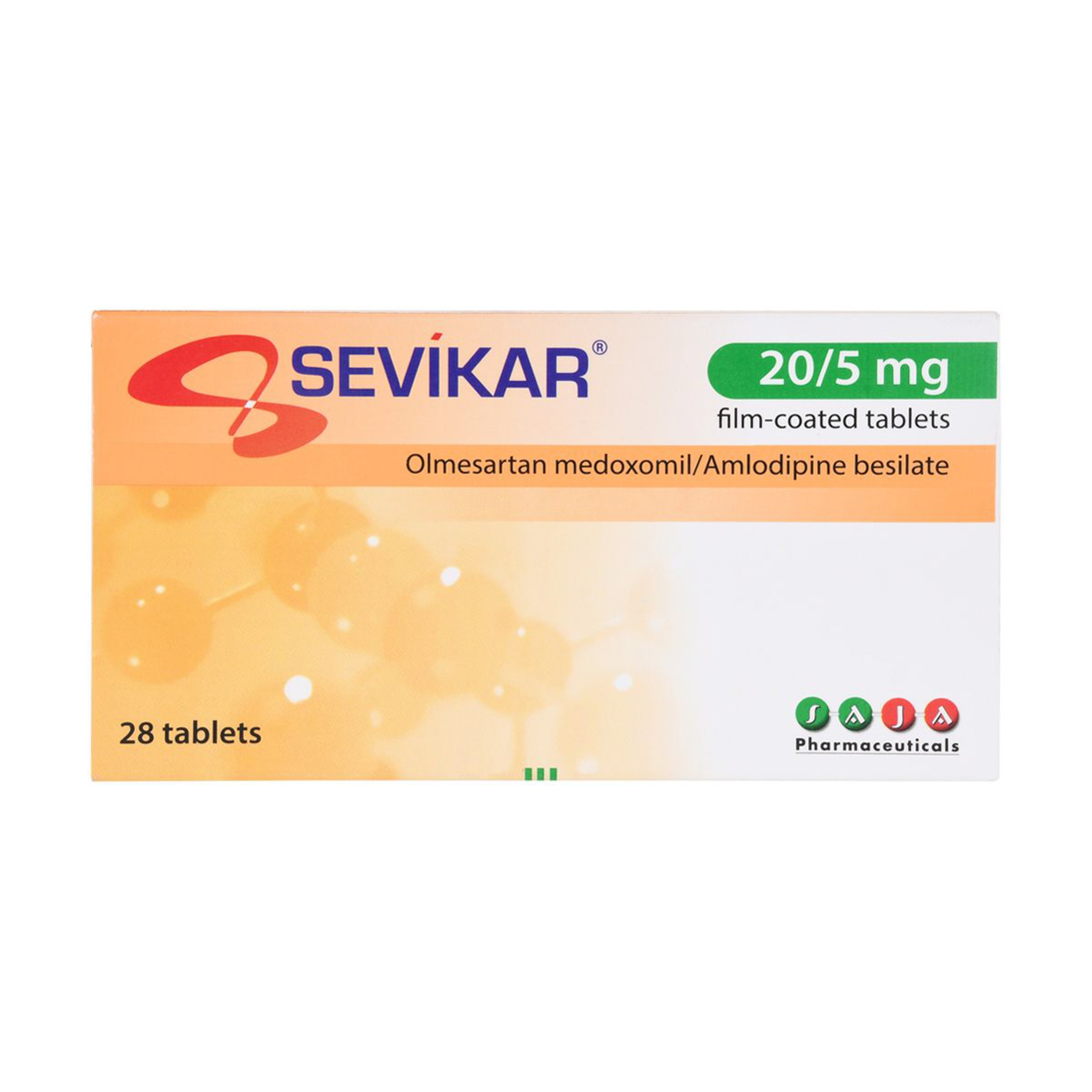 Sevikar 20/5Mg For High Blood Pressure - 28 Tablets