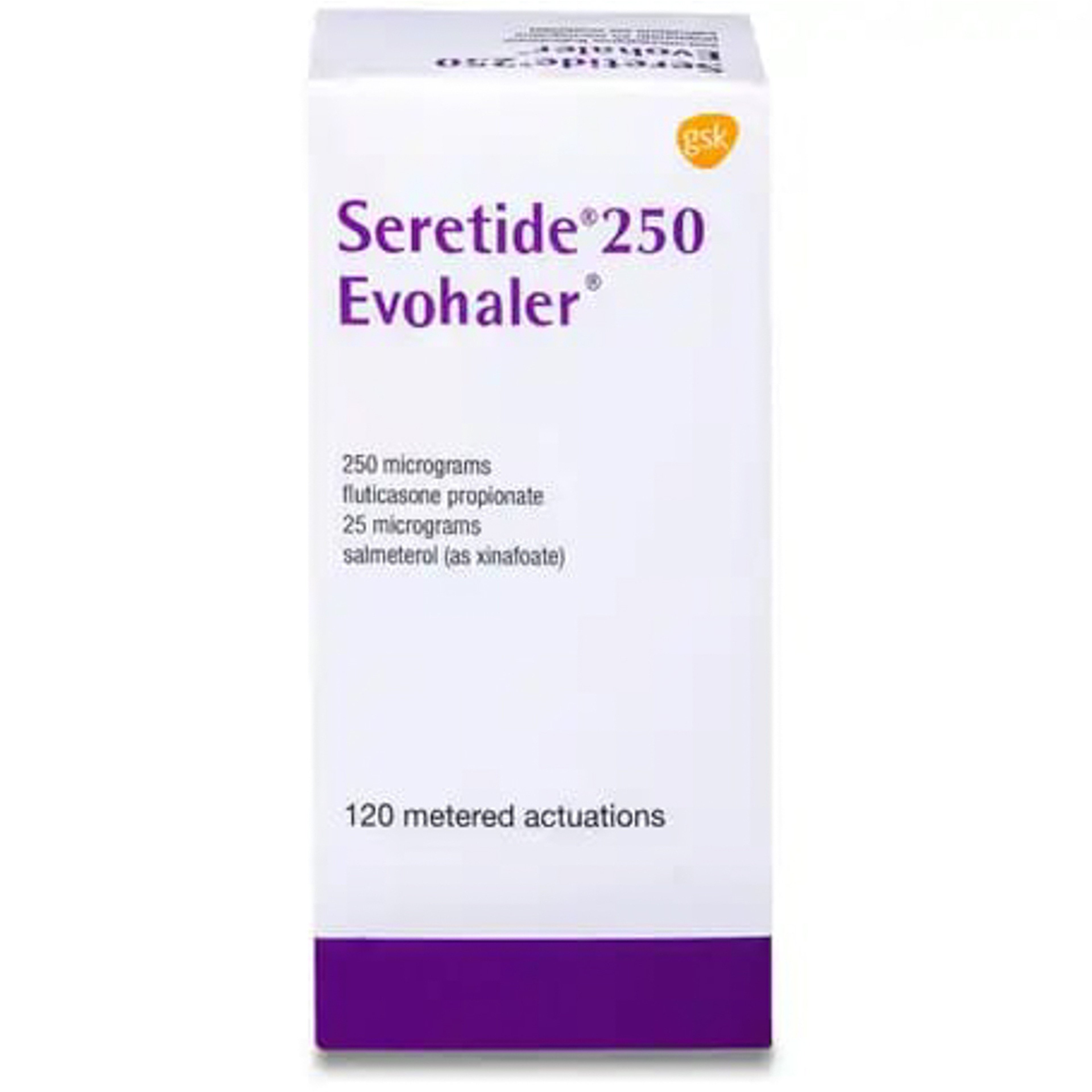 Seretide 250/25 Mcg Evohaler- 120 Metered Actuations