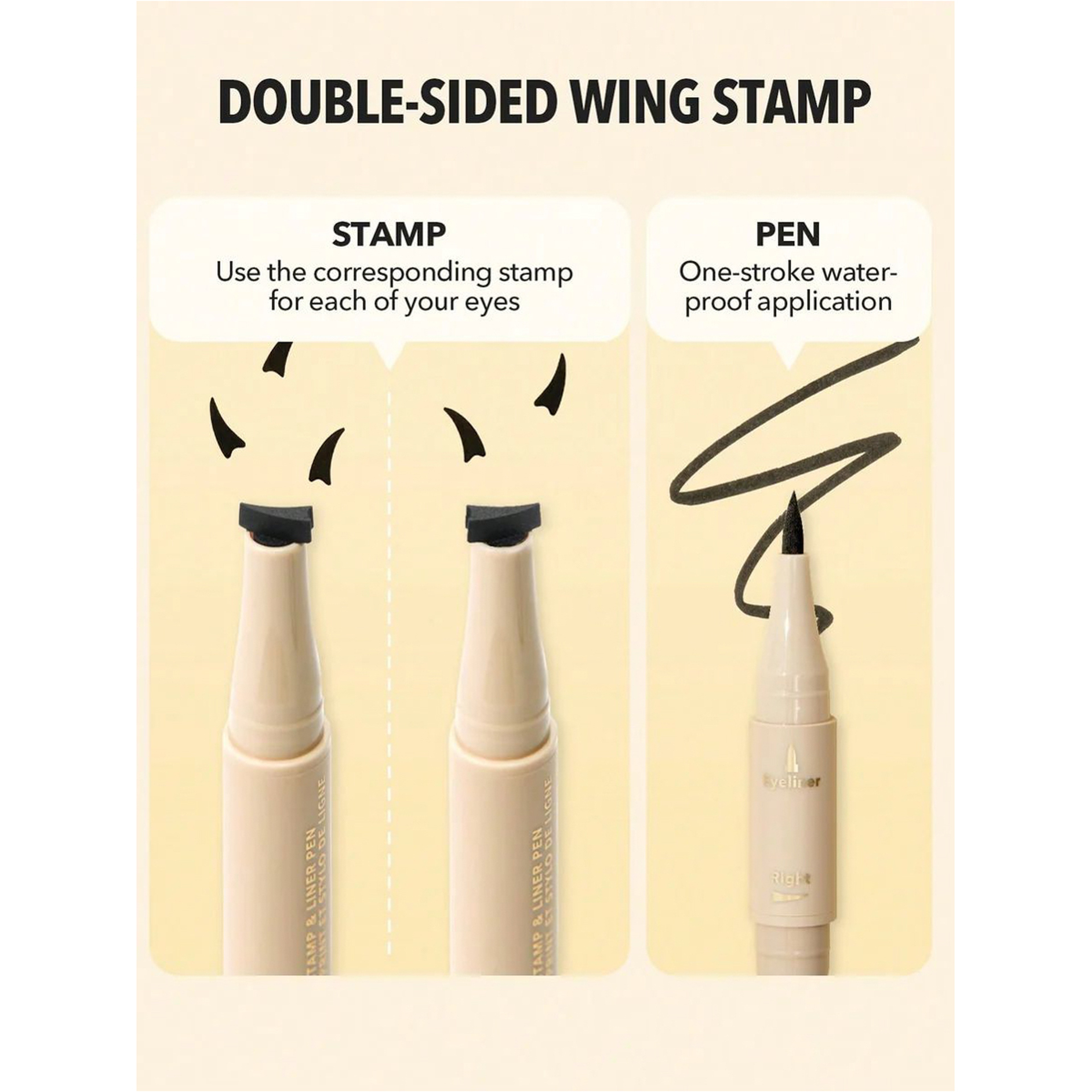 Sheglam Eye Stamp & Liner Pen - Black