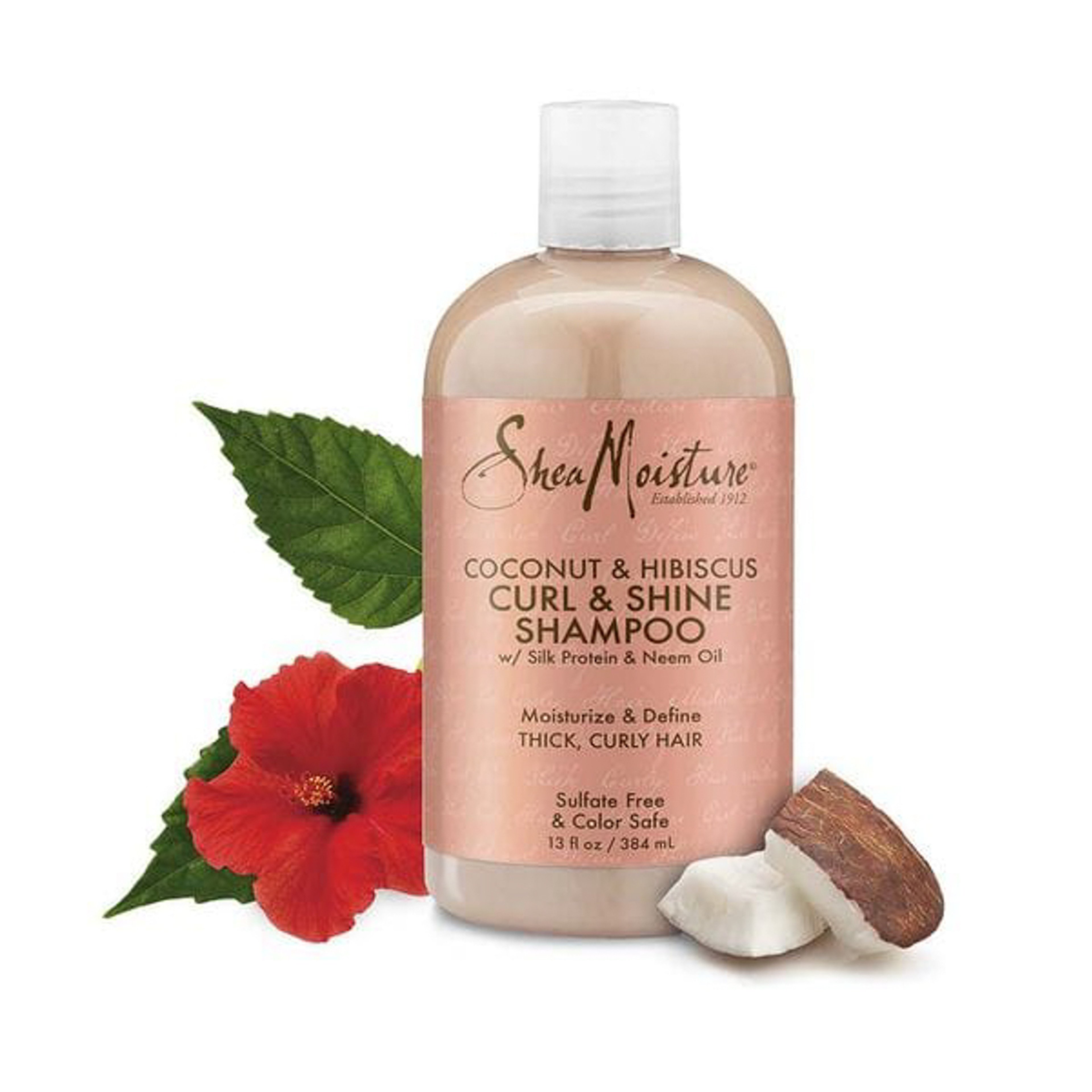 Shea Moisture Coconut & Hibiscus Curl & Shine Shampoo 384Ml