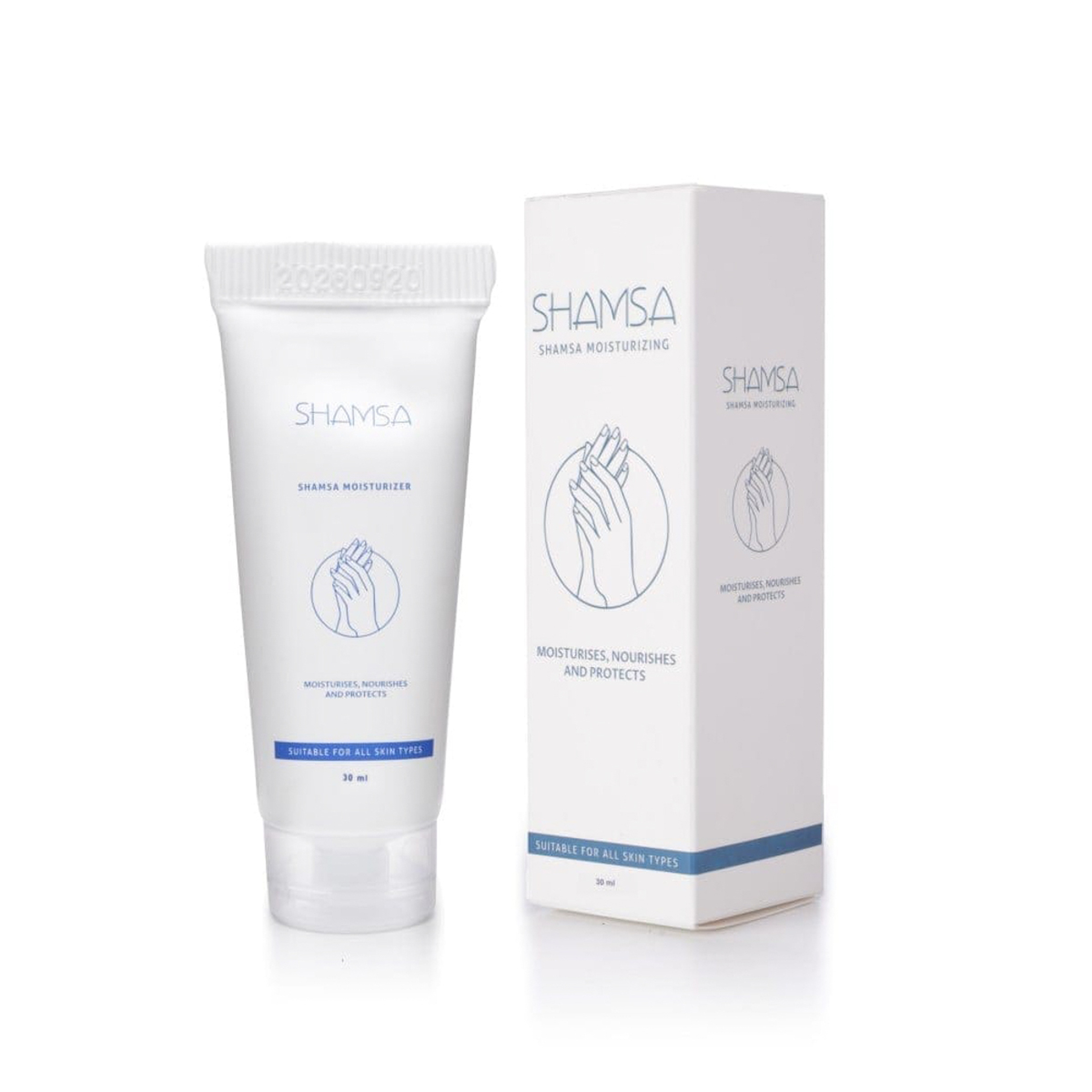 شمسا كريم ترطيب اليدين بالورد 30 مل