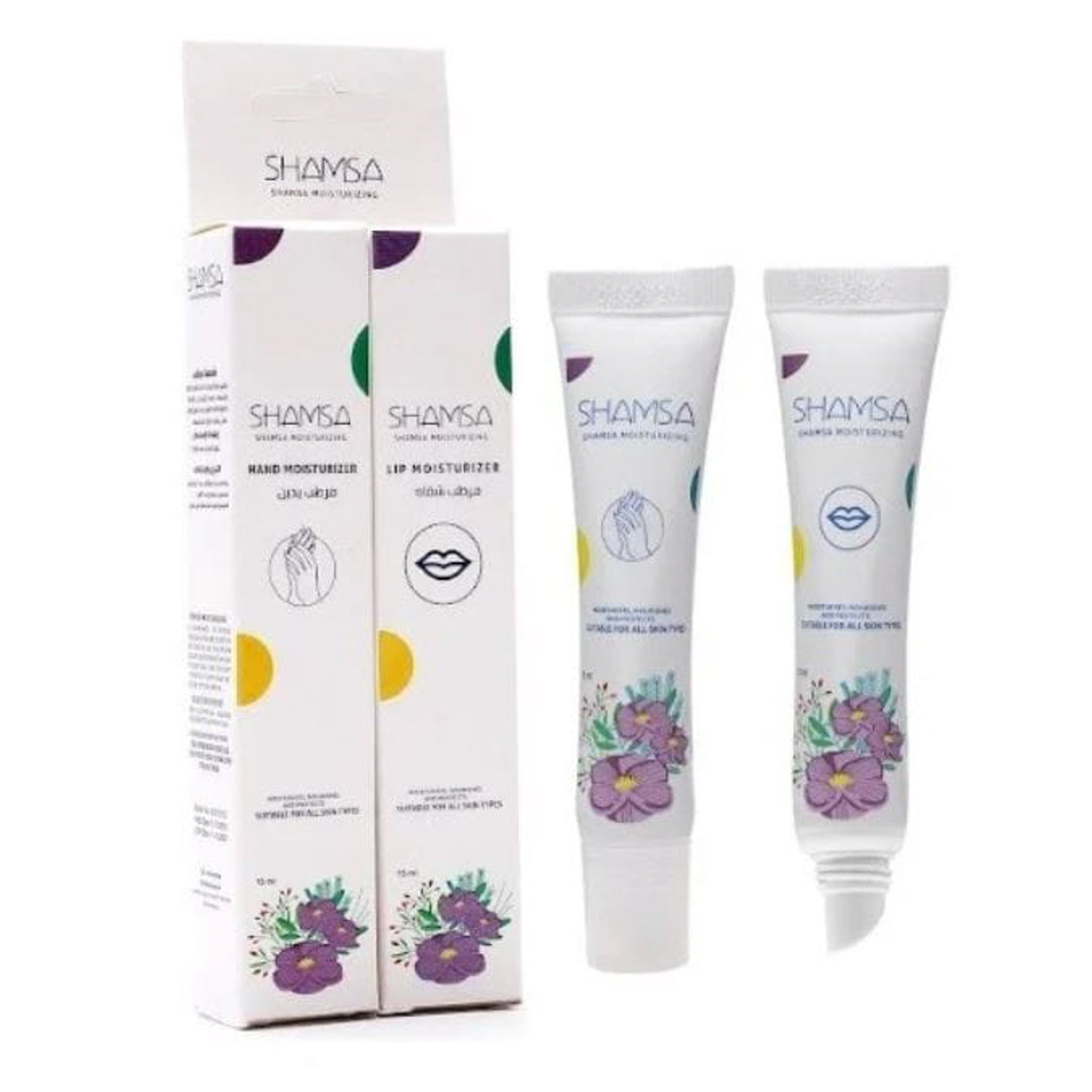شمسا مرطب للشفا ة + مرطب لليد بالورود 30 مل