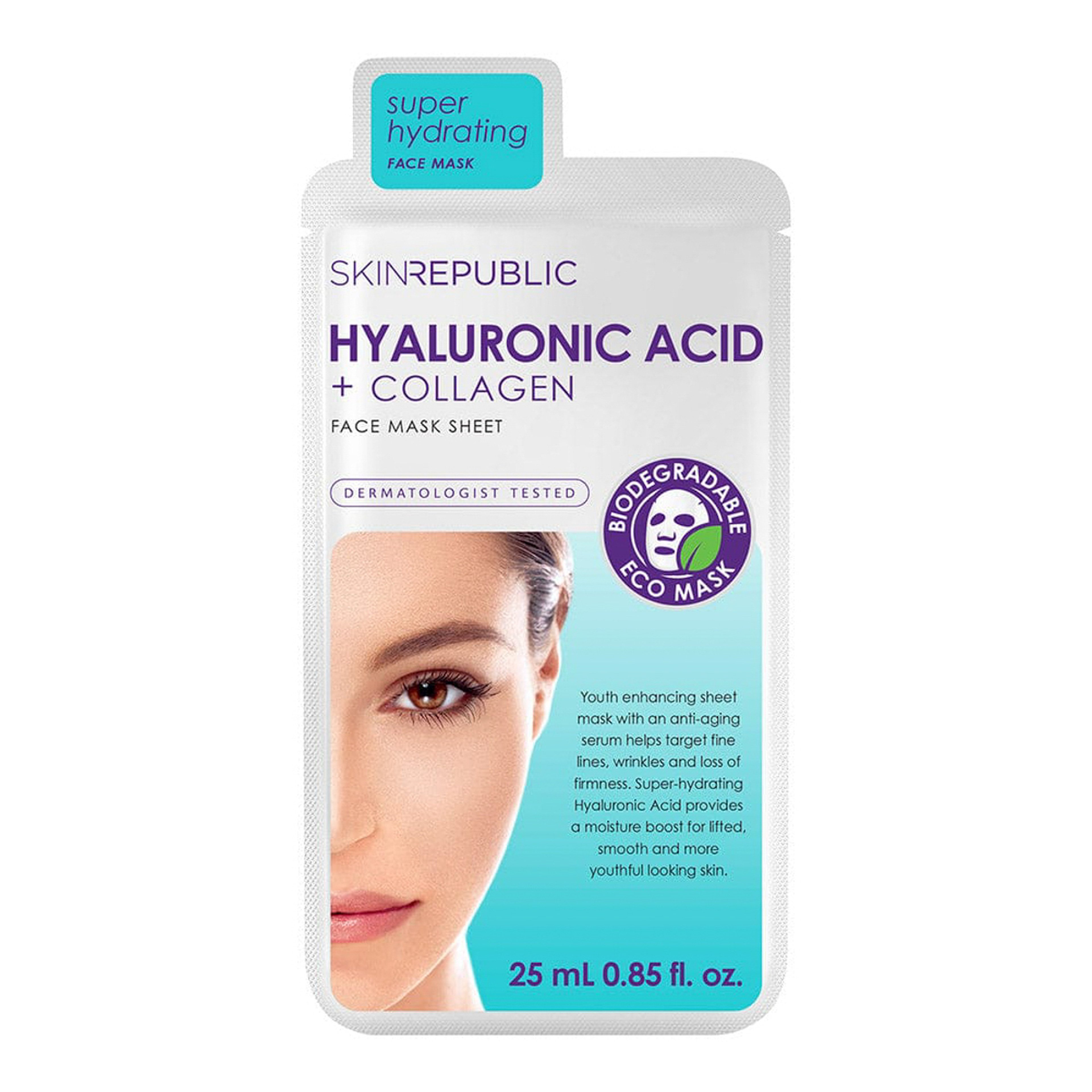 Skin Republic Hyaluronic Acid + Collagen Face Mask
