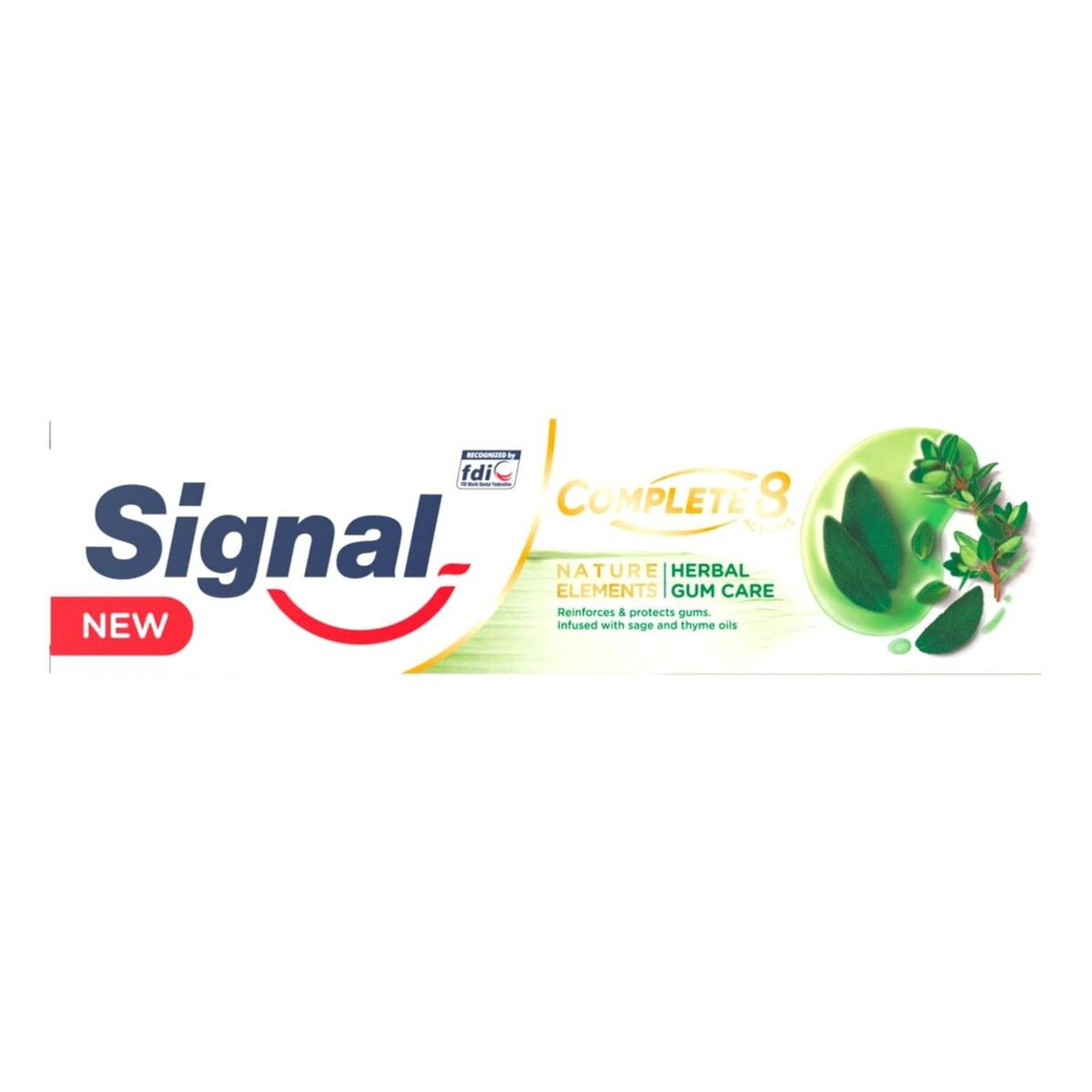 Signal Complete 8 Natural Toothpaste 75Ml