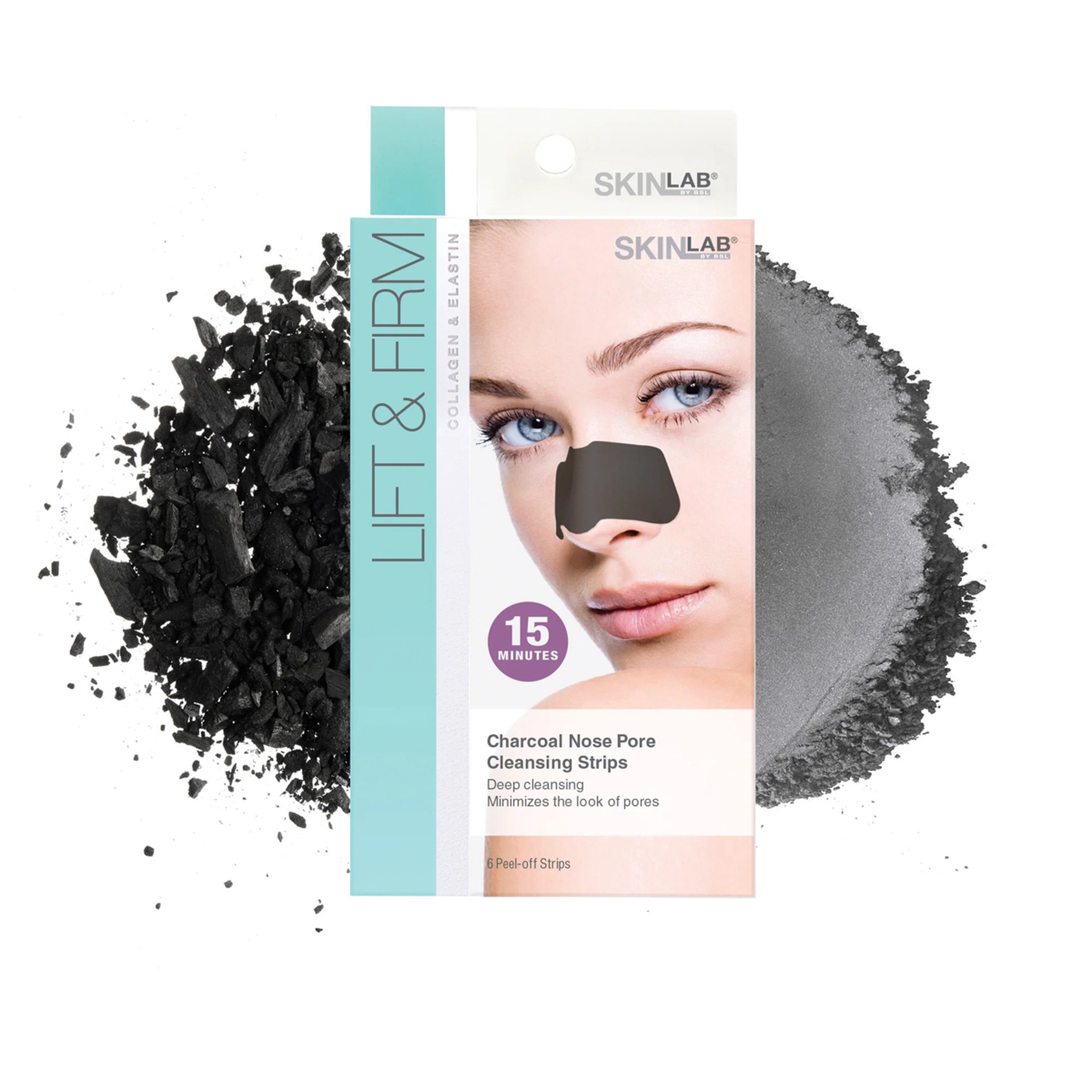 Skinlab Lift & Firm Charcoal Nose Pore Strips