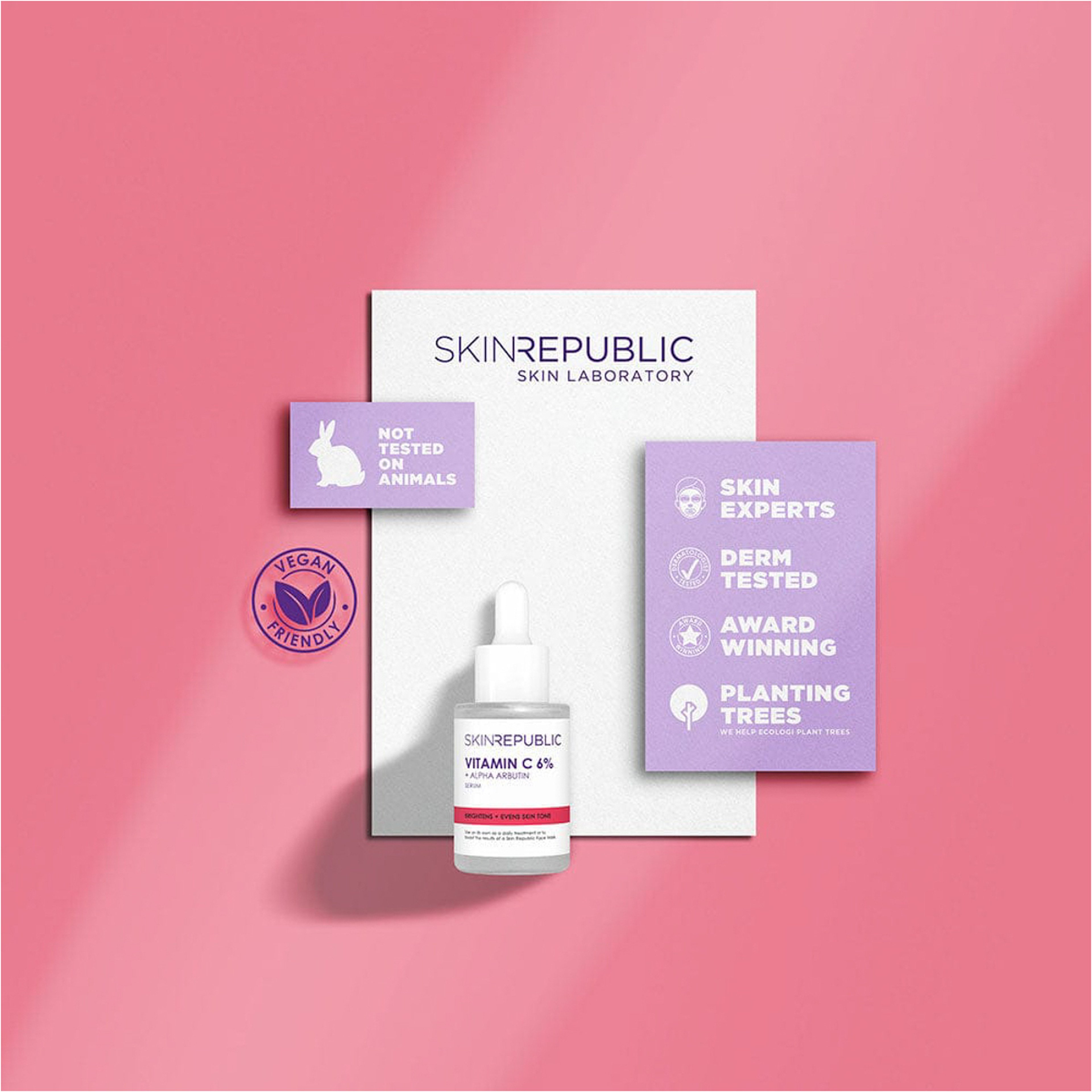 Skin Republic Vitamin C 6% + Alpha Arbutin Face Serum 30Ml