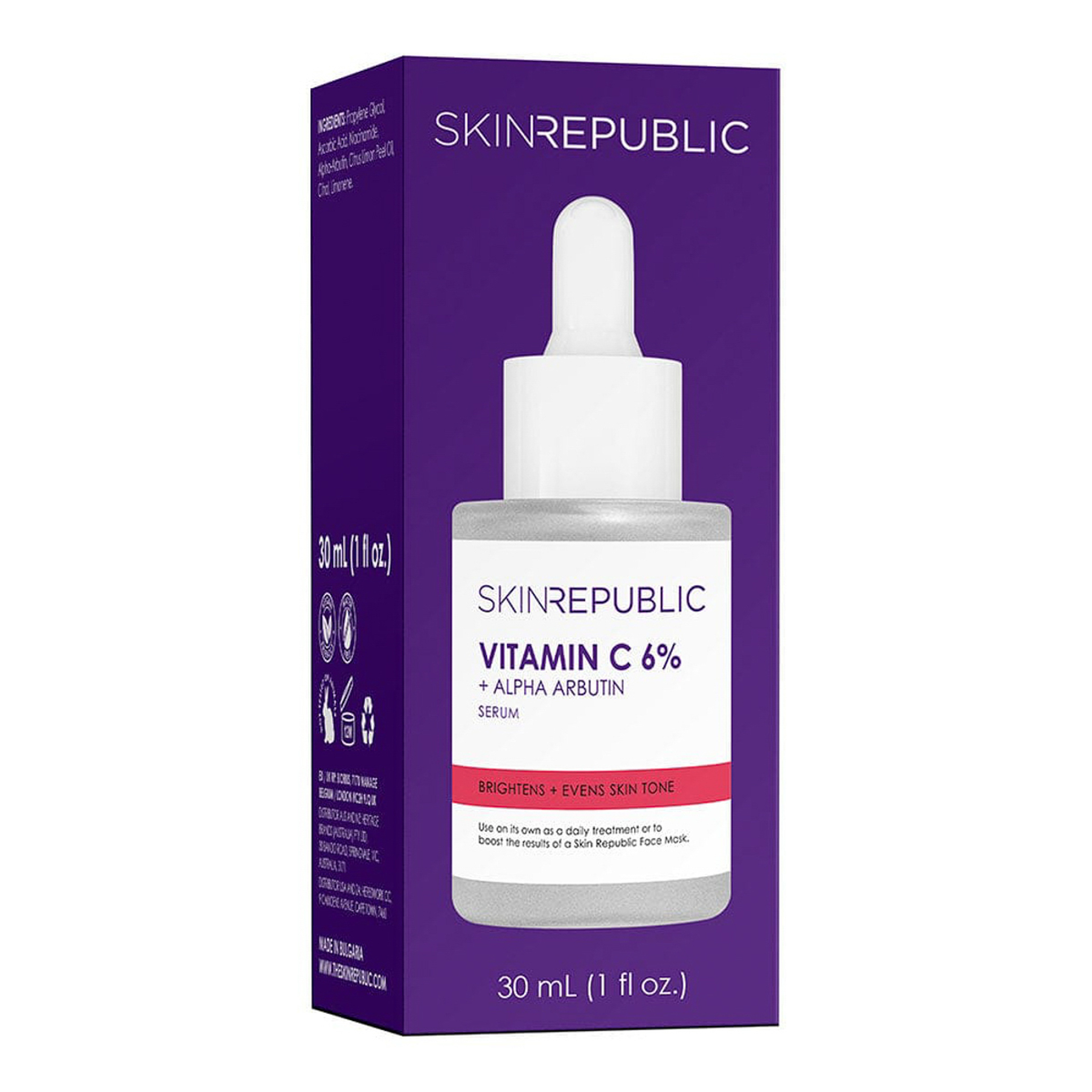 Skin Republic Vitamin C 6% + Alpha Arbutin Face Serum 30Ml