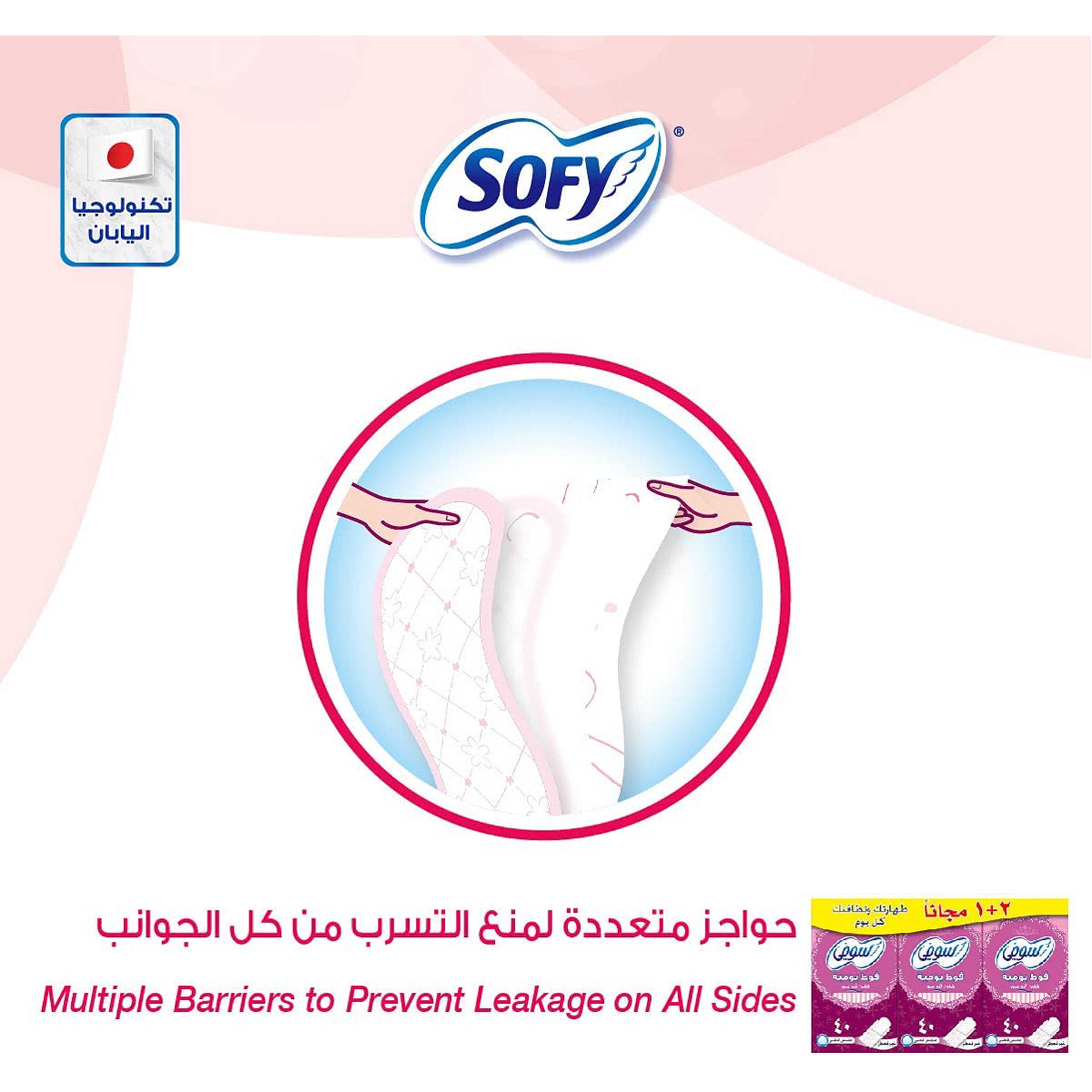 Sofy Panty Liner 120 Pcs (Unscented) 2+1