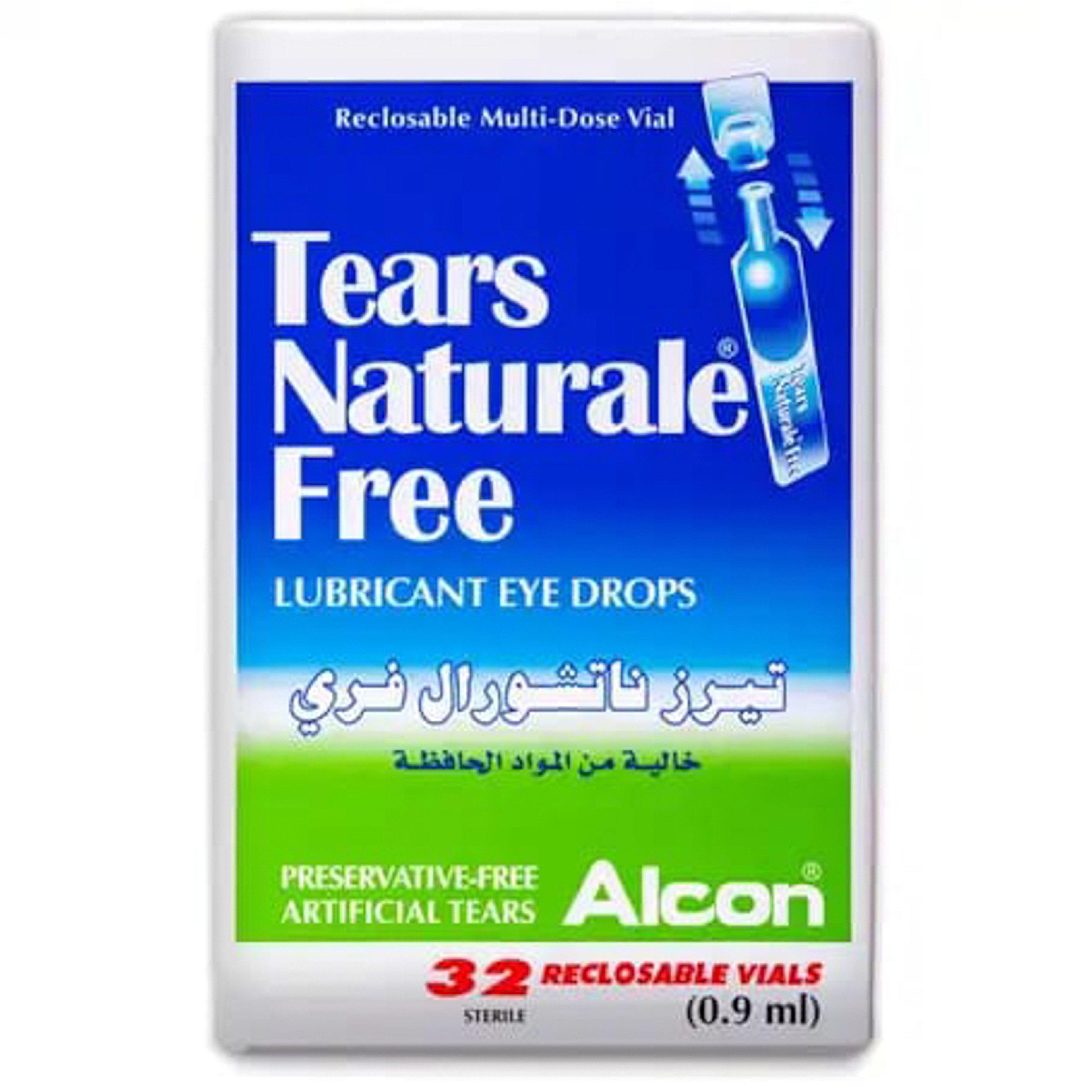 Tears Naturale Free, Eye Lubricant Drops - 32 Vials