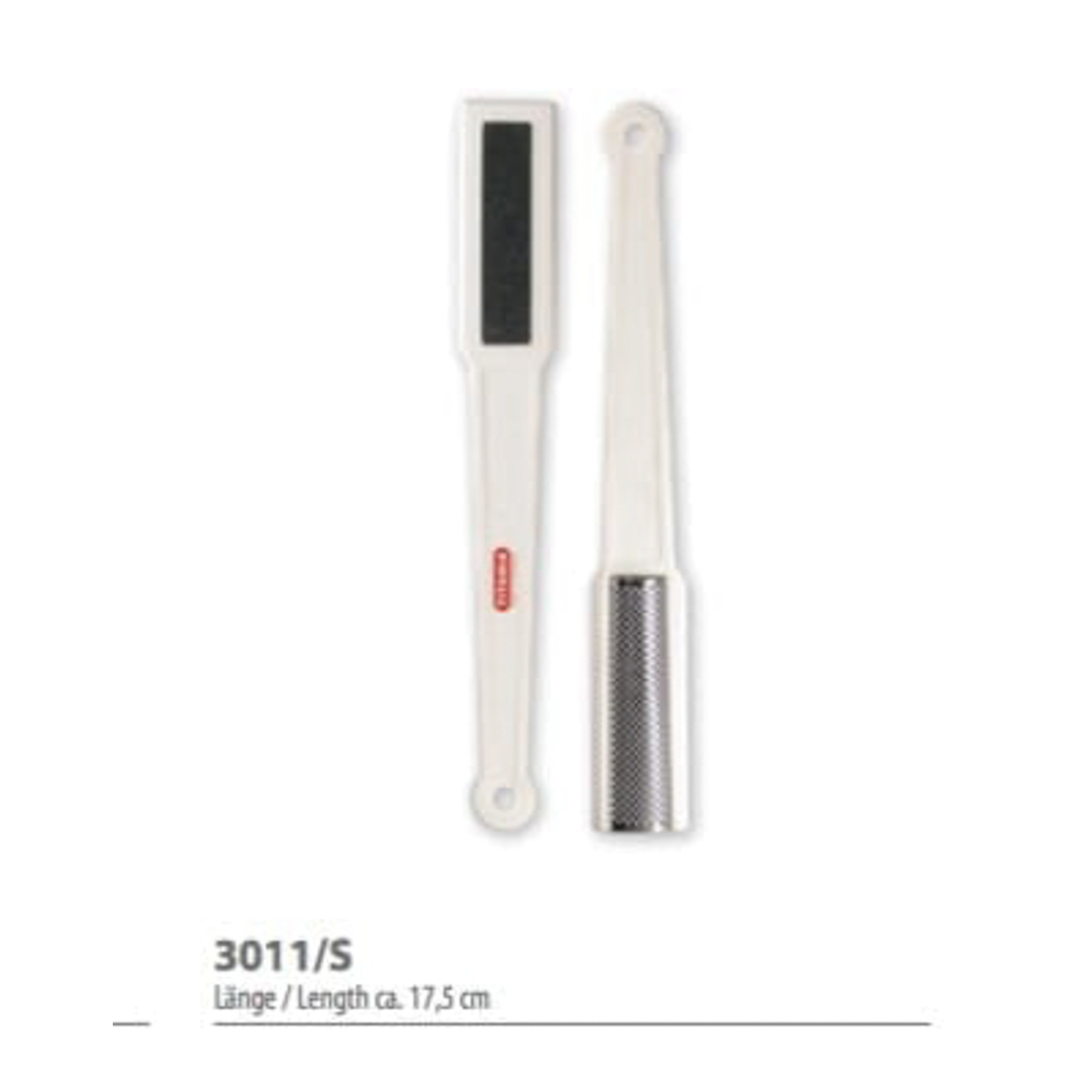 تيتانيا محك للقدم بوجهين ستانلس/صنفرة