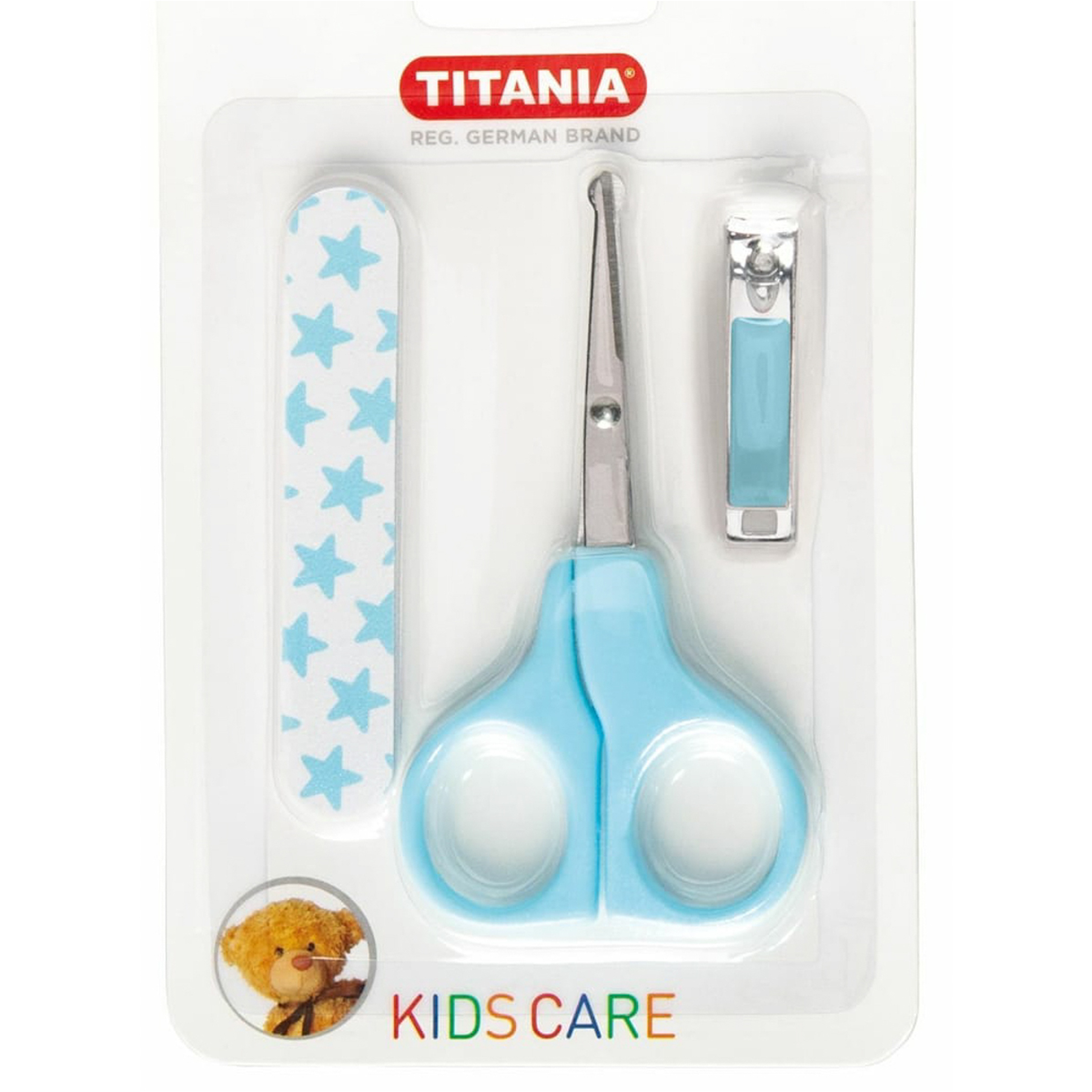 Titania Baby Manicure Set (3Pcs) (Baby Nail Scissors- Baby Nail Clippers- Baby Nail File)