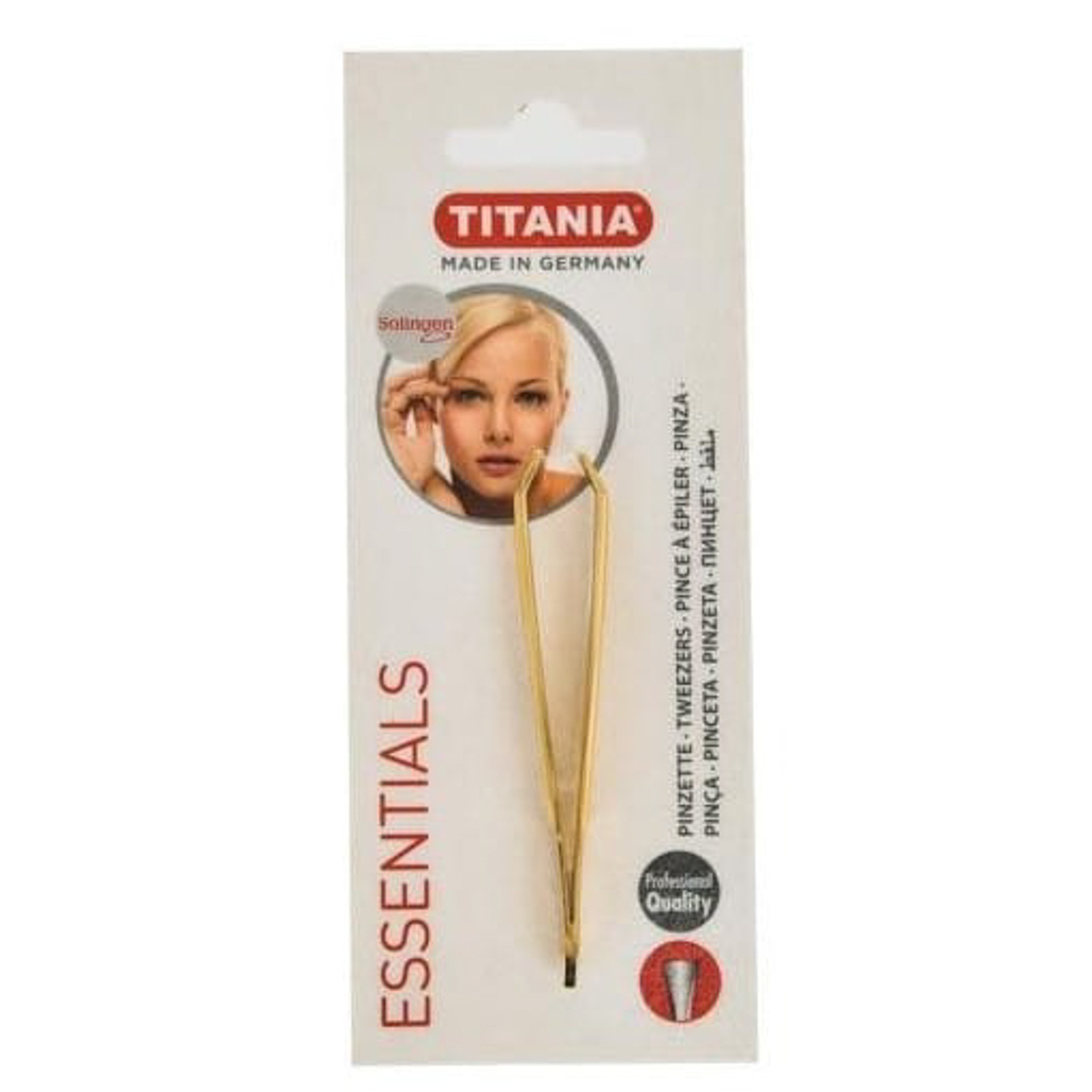 تيتانيا ملقاط ذهبى برأس مستقيم - 1070GGA